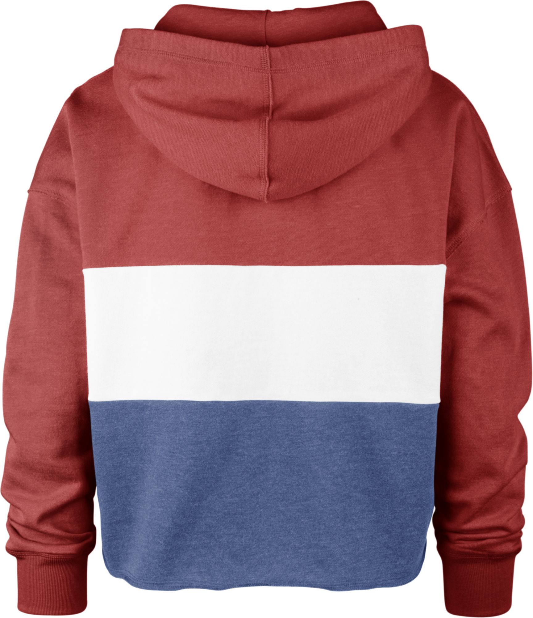 '47 Women's Texas Rangers Red Lizzy Cut Off Hoodie product image