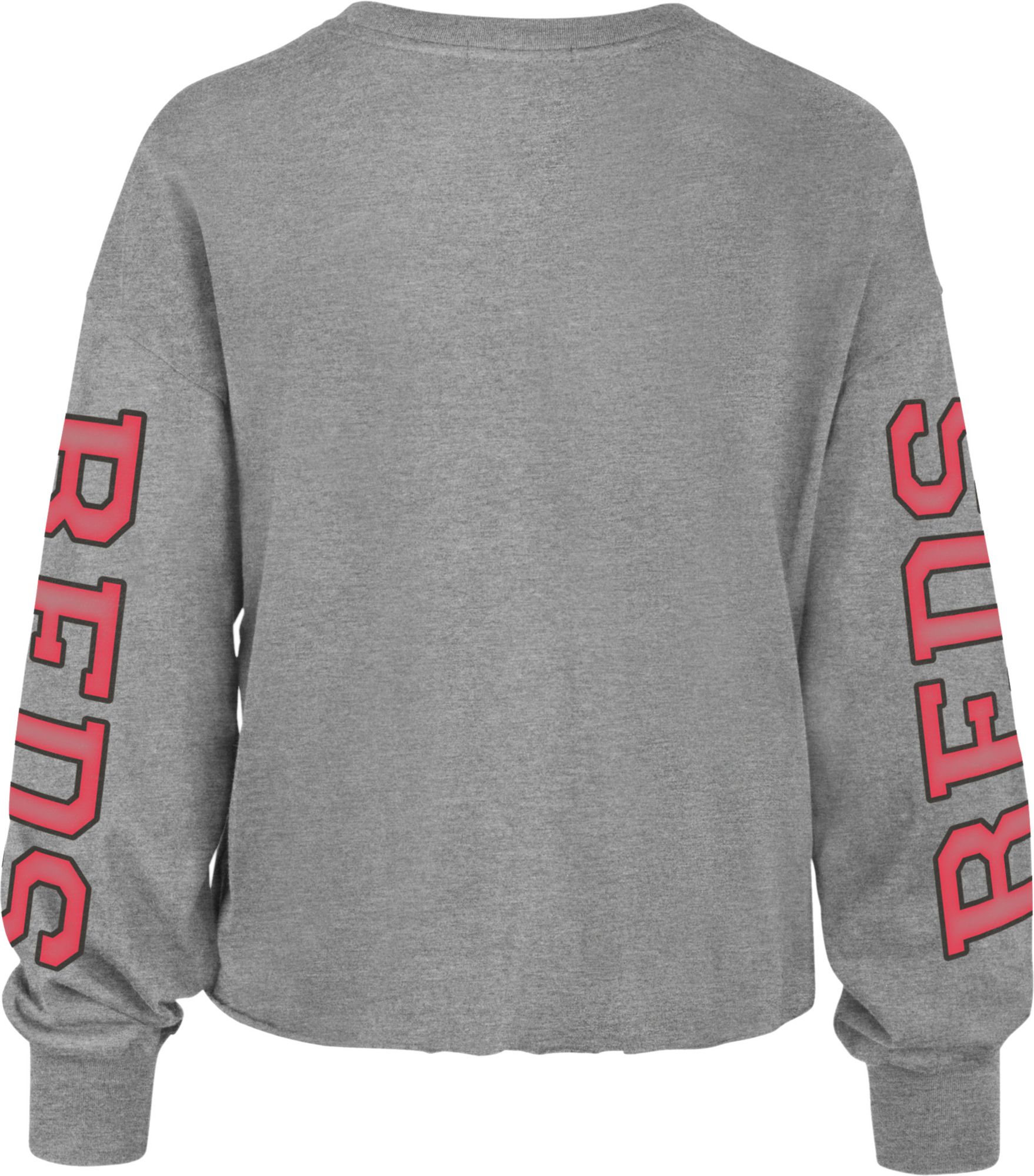 '47 Women's Cincinnati Reds Gray Parkway Long Sleeve T-Shirt product image