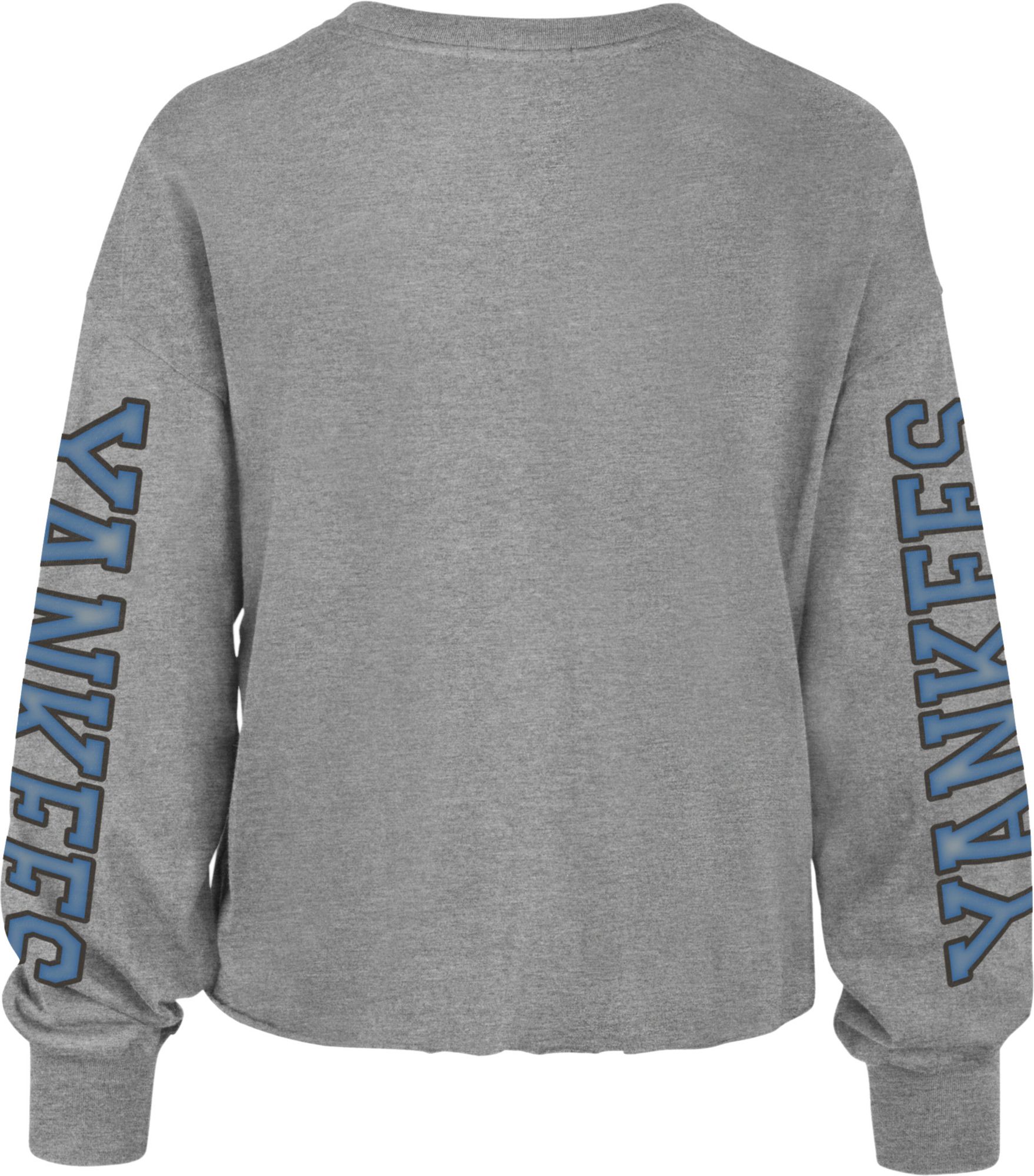 '47 Women's New York Yankees Gray Parkway Long Sleeve T-Shirt product image