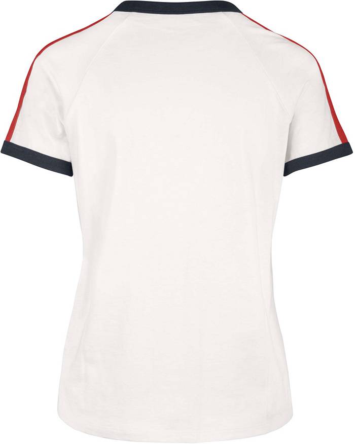 Women's Touch Navy/White Boston Red Sox Setter Lightweight Fitted T-Shirt Size: Large