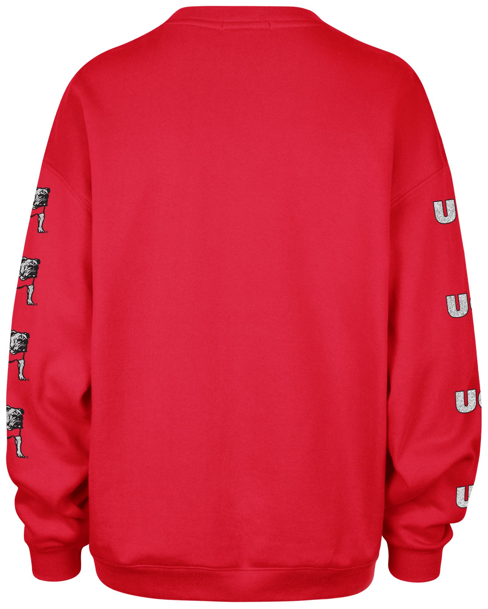 '47 Women's Georgia Bulldogs Red Go Big Pullover Sweatshirt product image