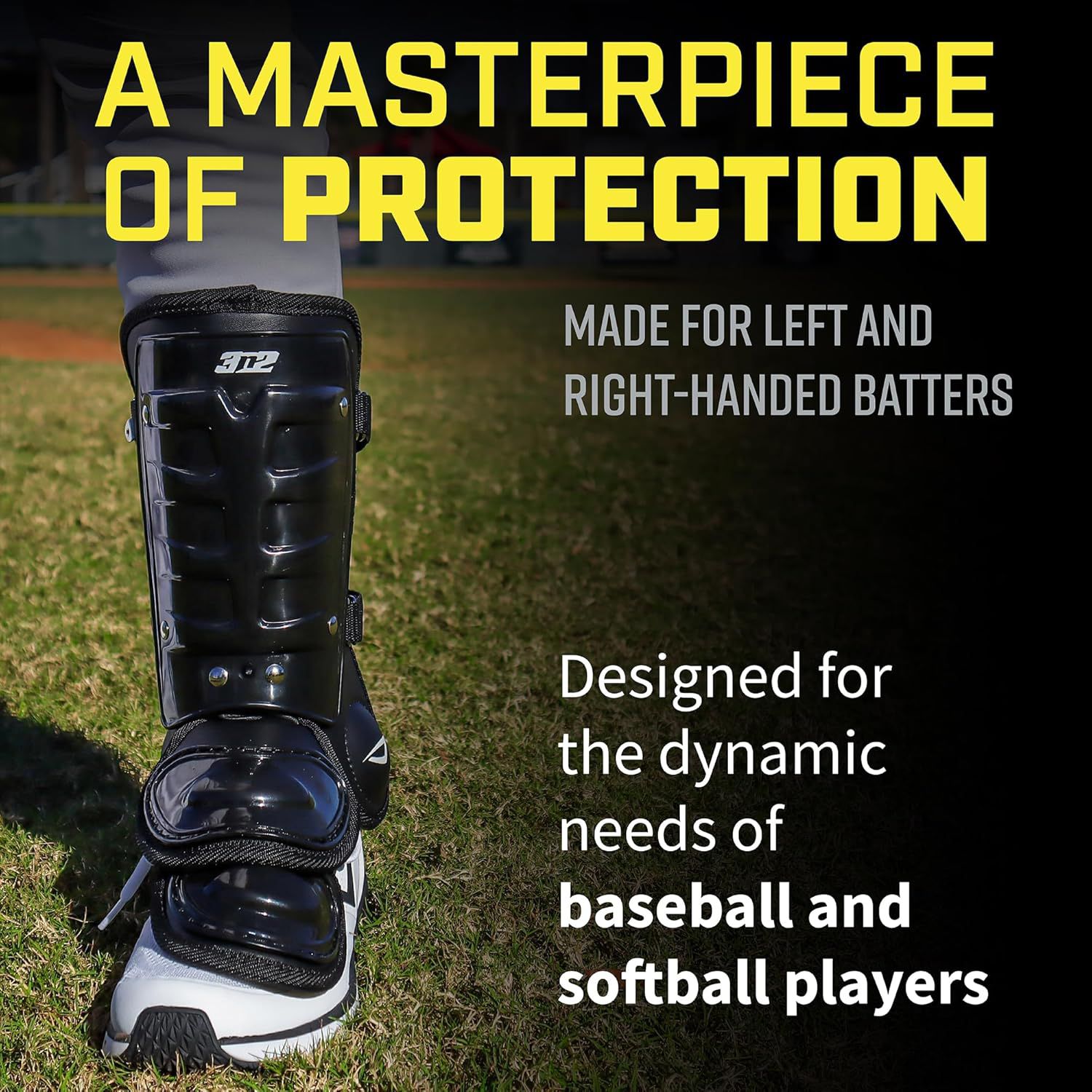 3N2 Adult Universal Batter's Pro Clutch Leg Guard product image