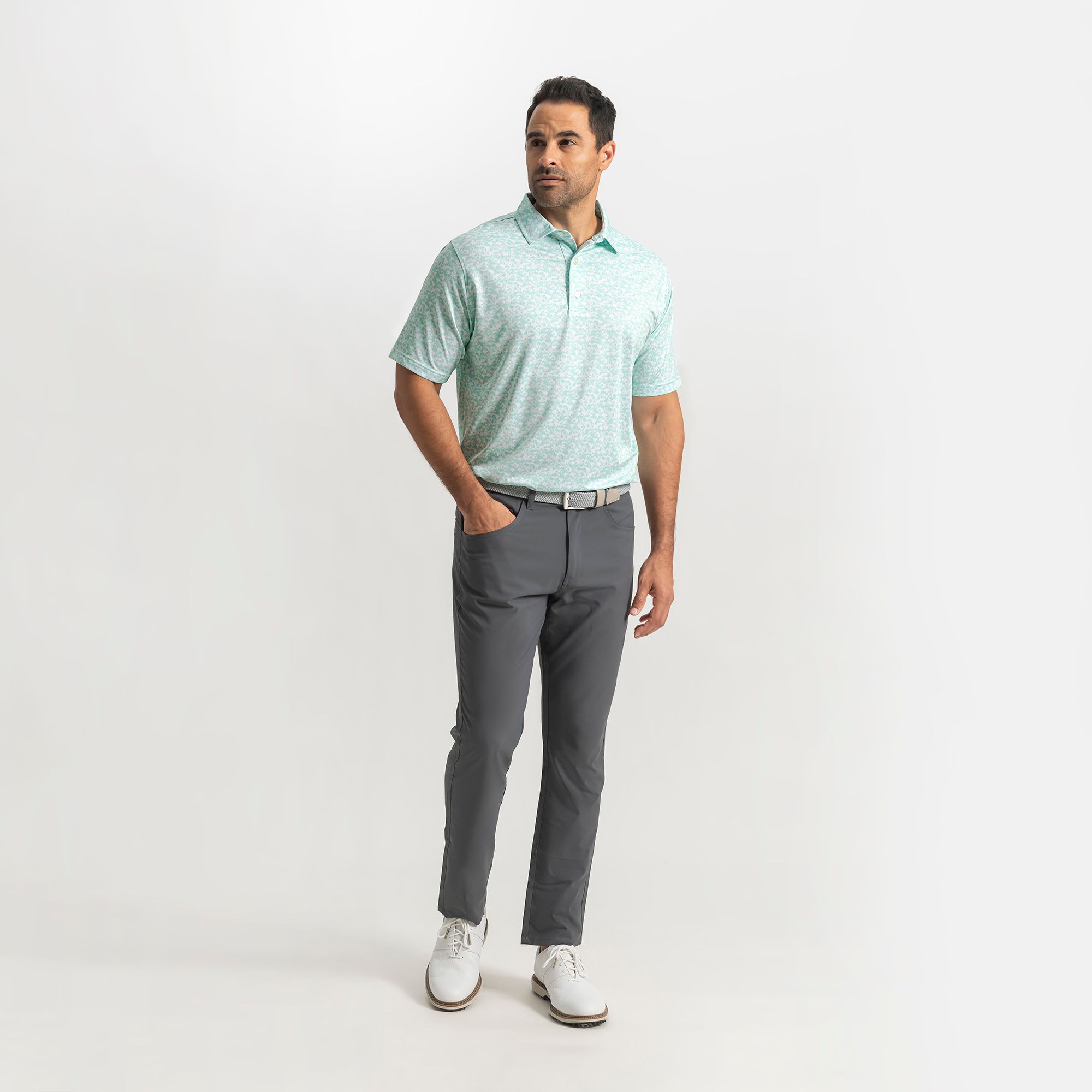 FootJoy Men's Hidden Palm Lisle Golf Polo product image