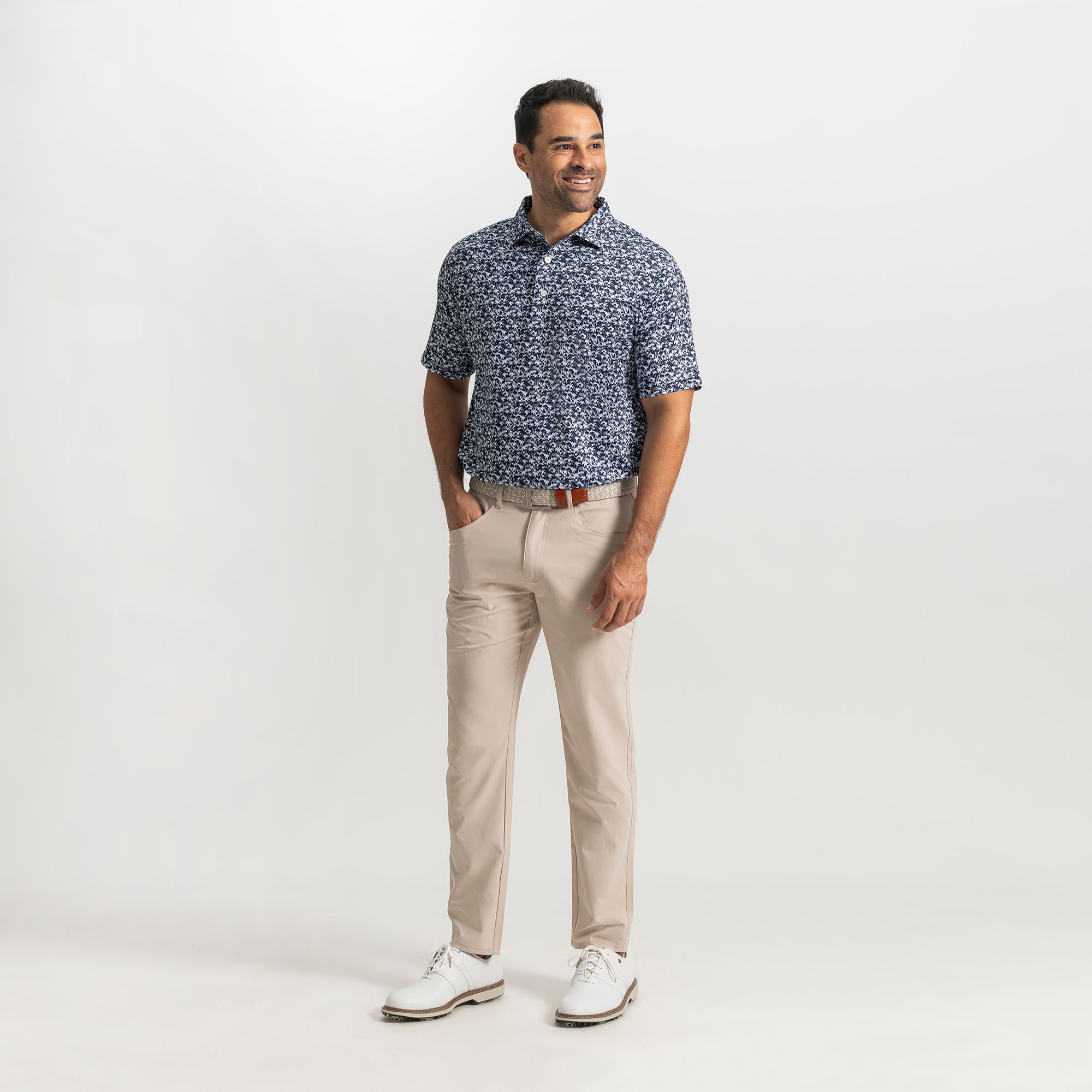 FootJoy Men's Hidden Palm ProDry Performance Golf Polo product image