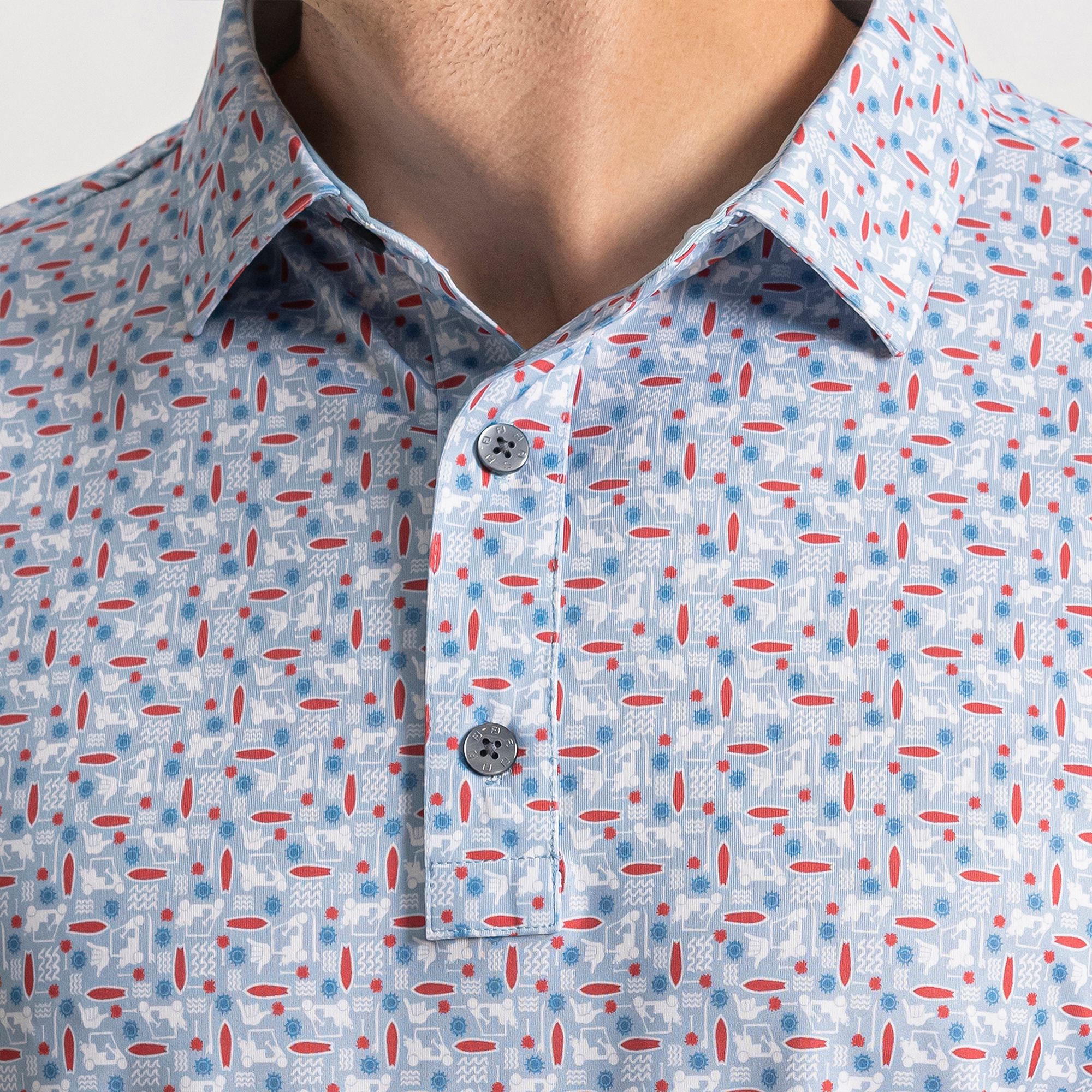 FootJoy Men's Surfs Up Print Golf Performance Golf Polo product image