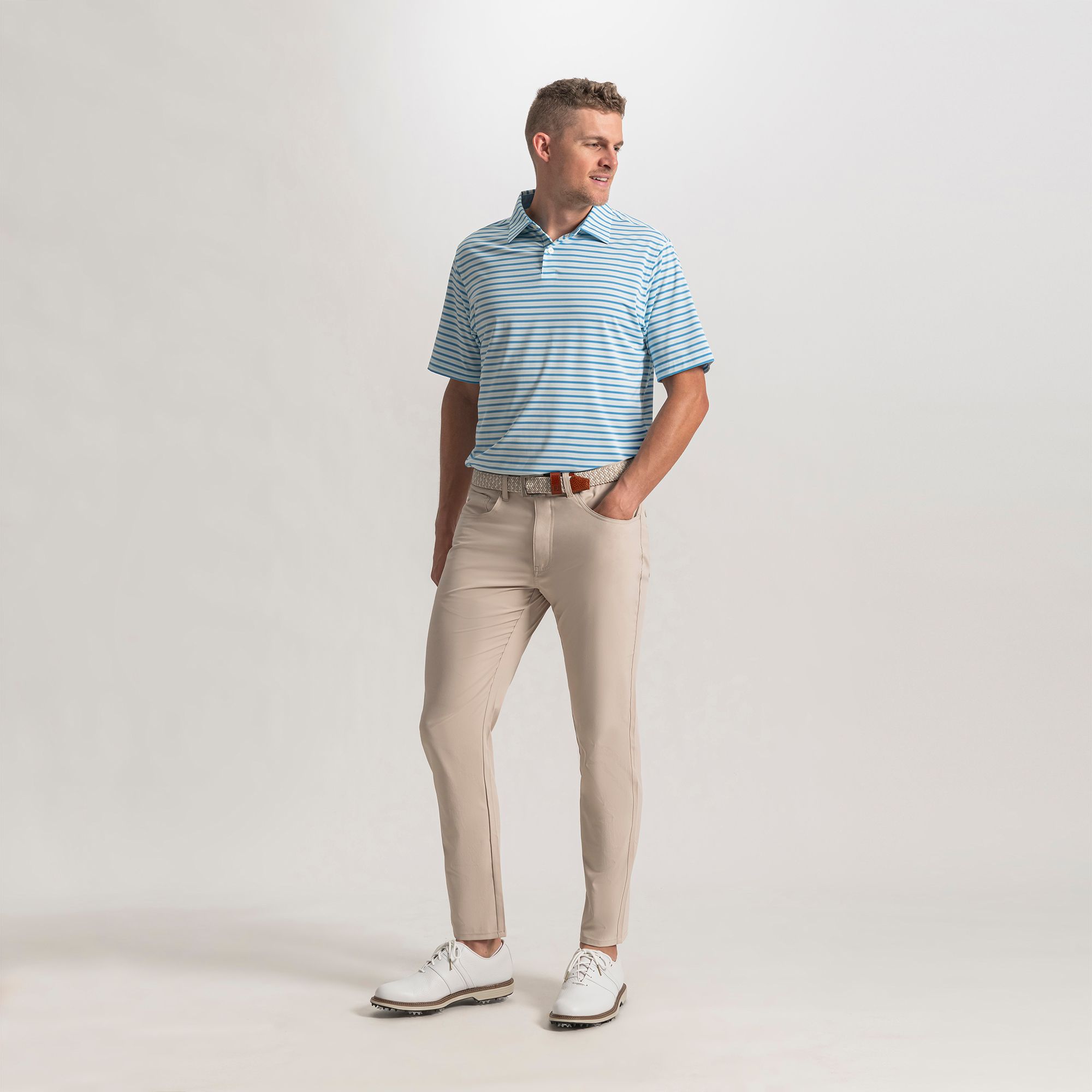 FootJoy Men's Pinstripe Pop Stripe Lise Golf Polo product image