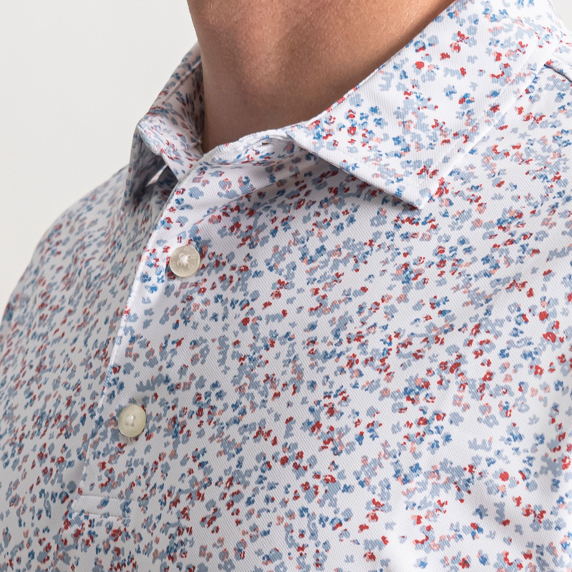 FootJoy Men's Watercolor Floral Print Performance Golf Polo product image