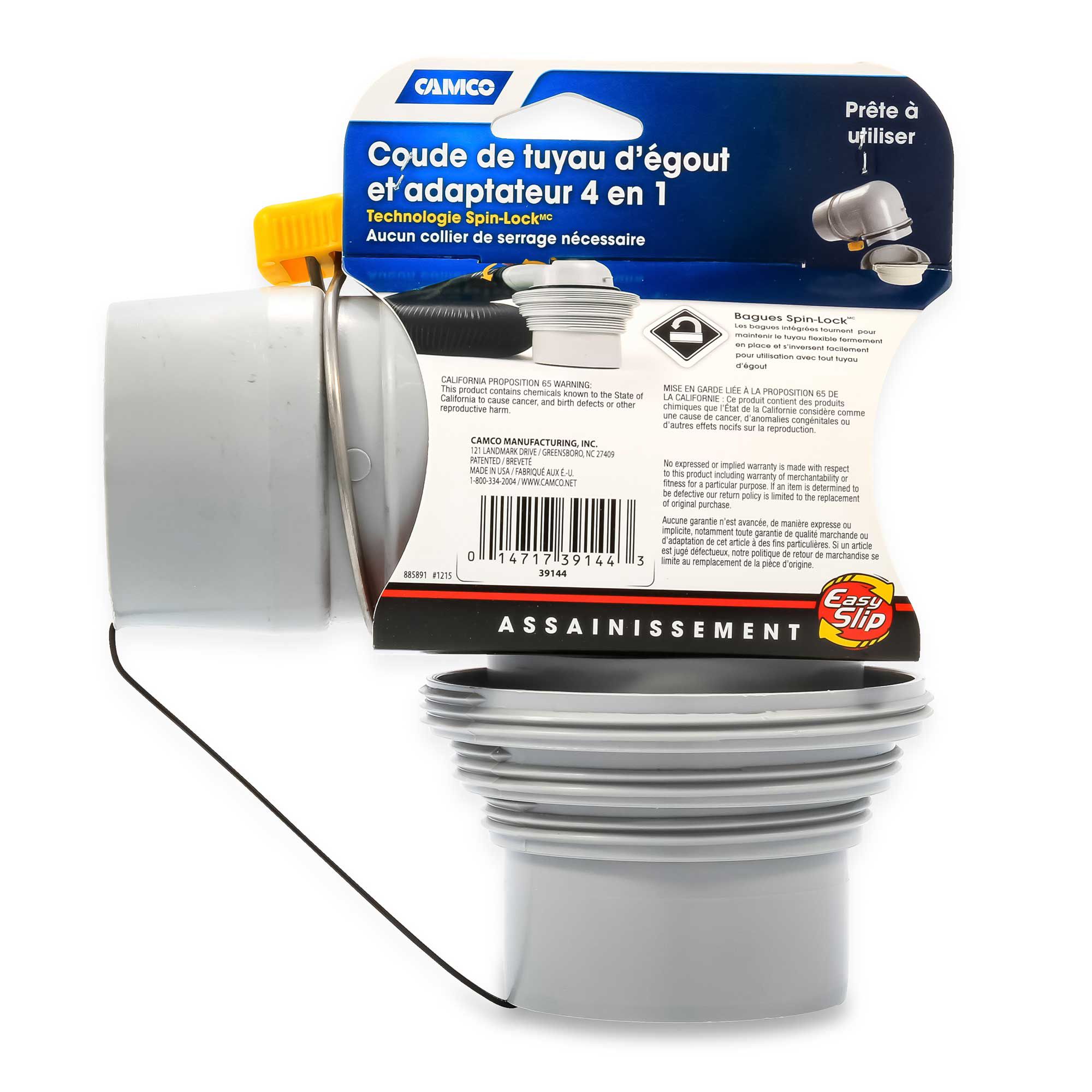 Camco RV Easy Slip 4-in-1 Sewer Adapter product image