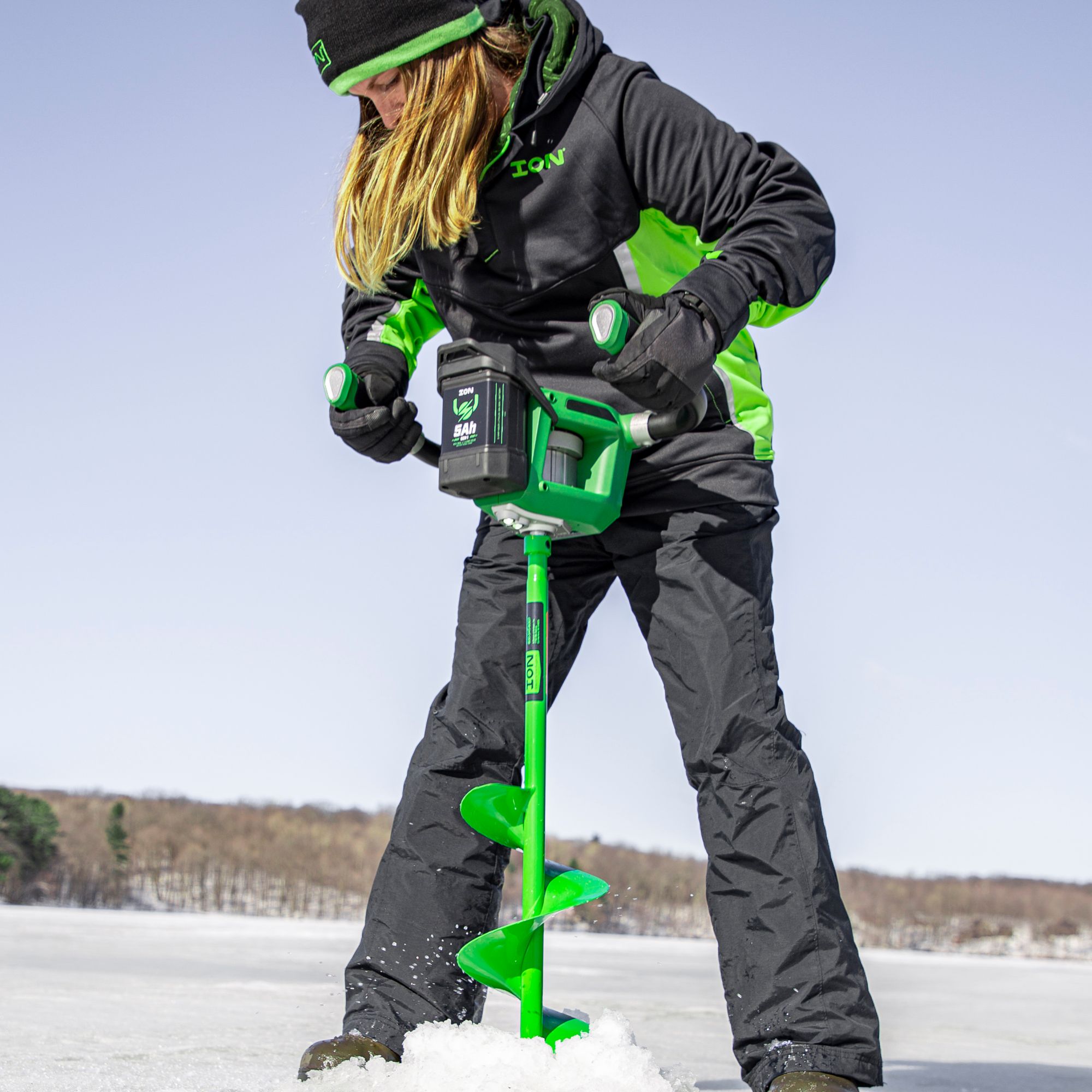 ION R1 Amp 40v Electric Ice Auger product image