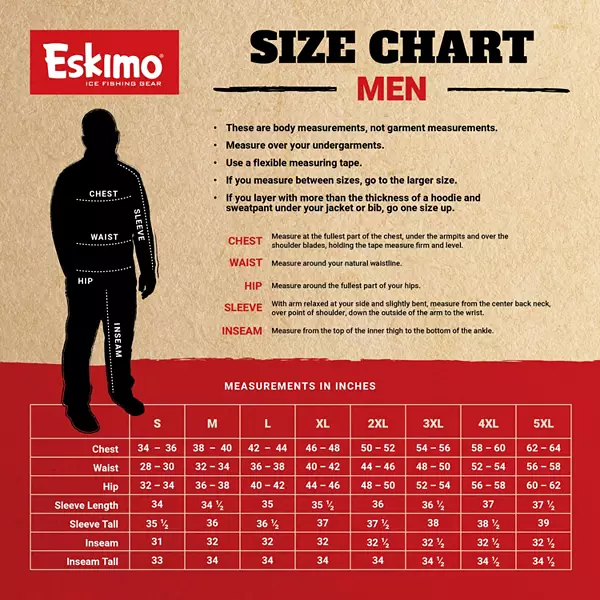 Eskimo Men's Scout Waterproof Insulated Ice Fishing Jacket 3943802501  012642042034