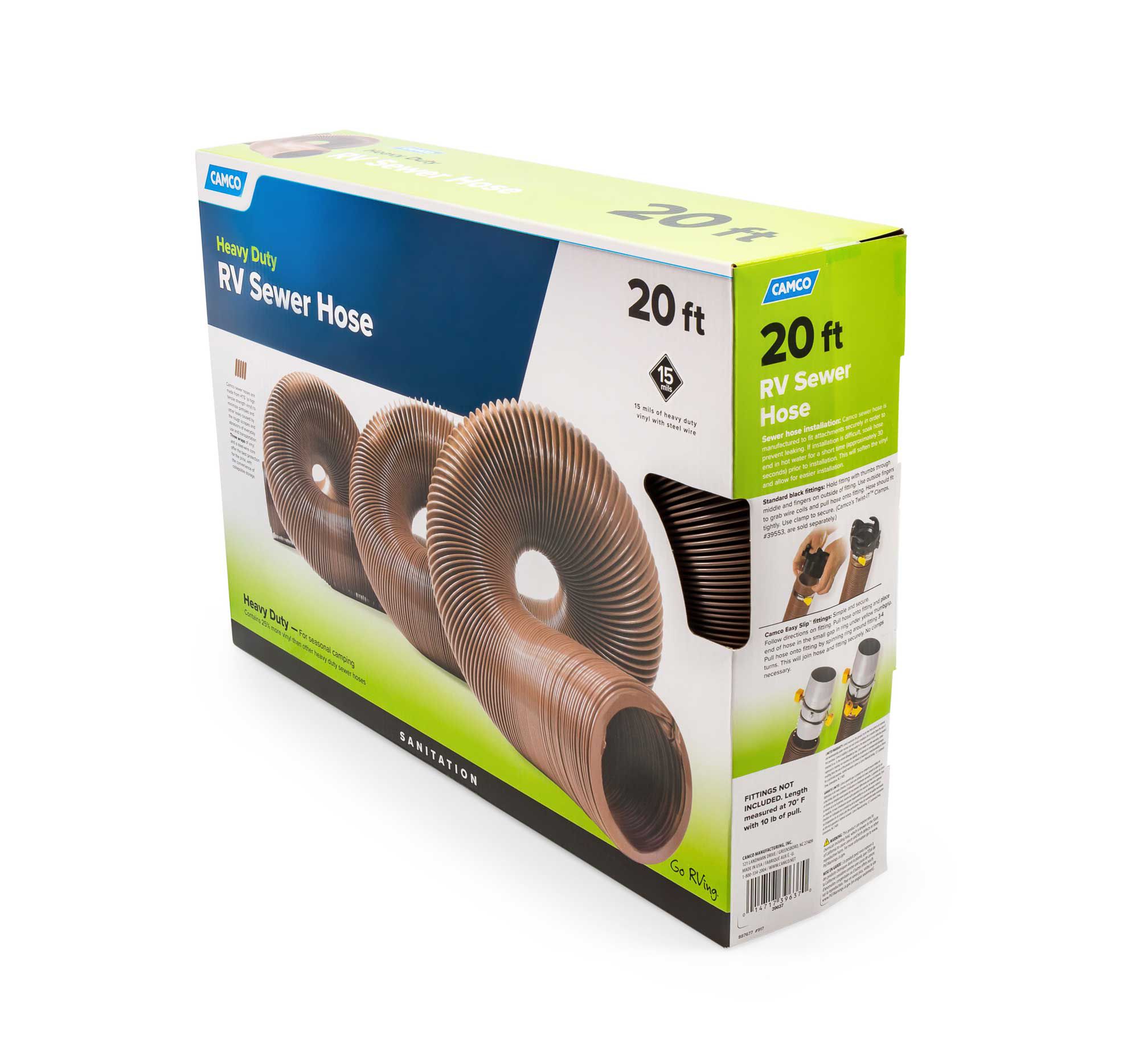 Camco RV HTS 20-Foot Heavy Duty Sewer Hose product image