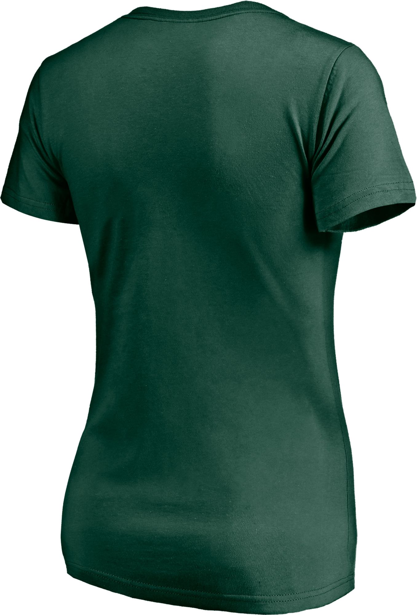 NCAA Women's Miami Hurricanes Green V-Neck T-Shirt product image