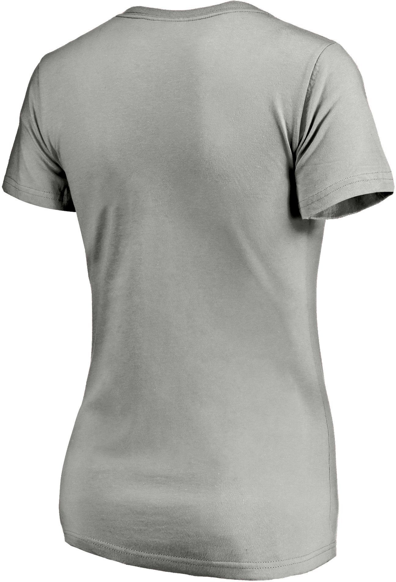 NHL Women's Anaheim Ducks Team Poly Grey V-Neck T-Shirt