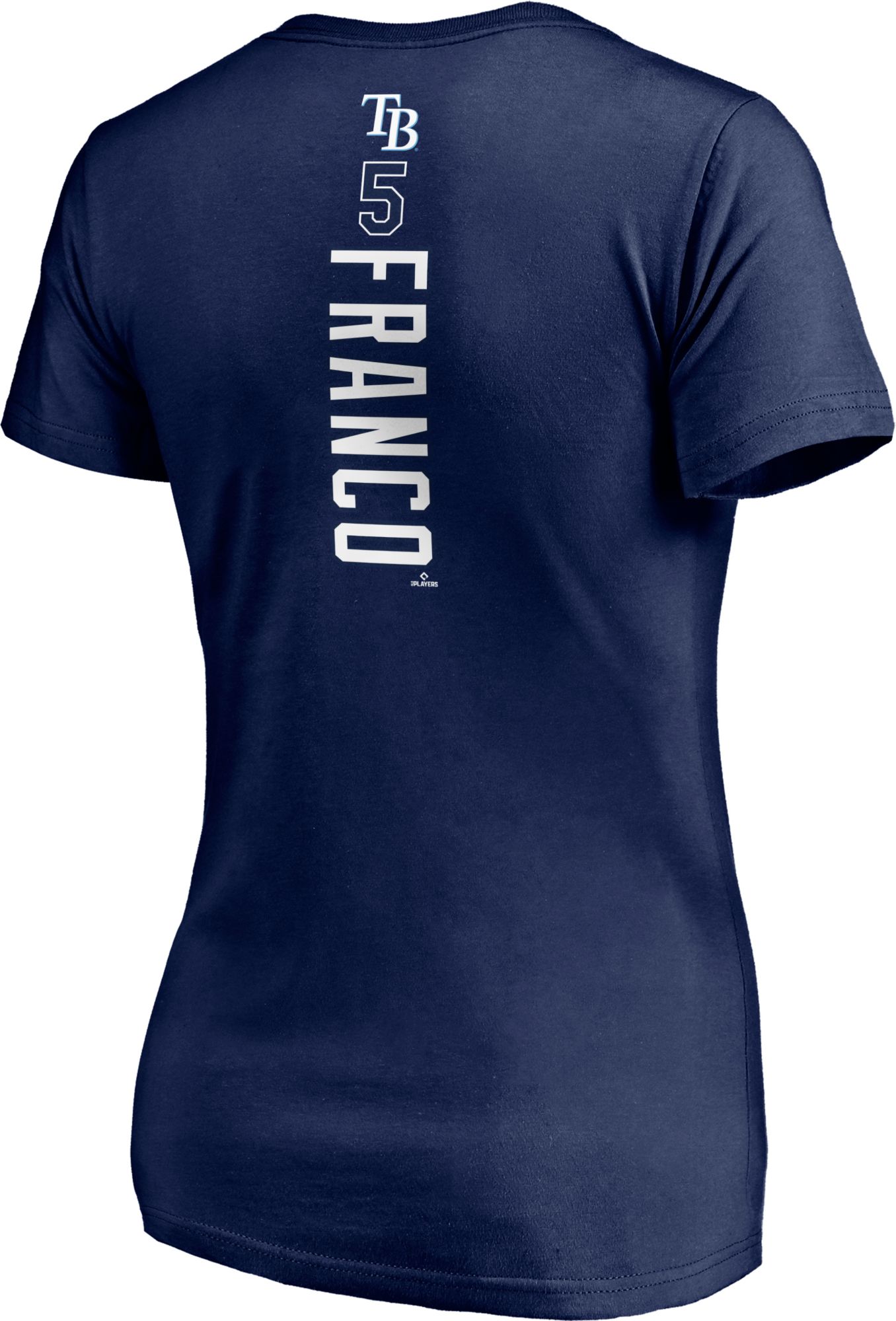 Fanatics Women's Tampa Bay Rays Wander Franco #5 Navy V-Neck T-Shirt product image