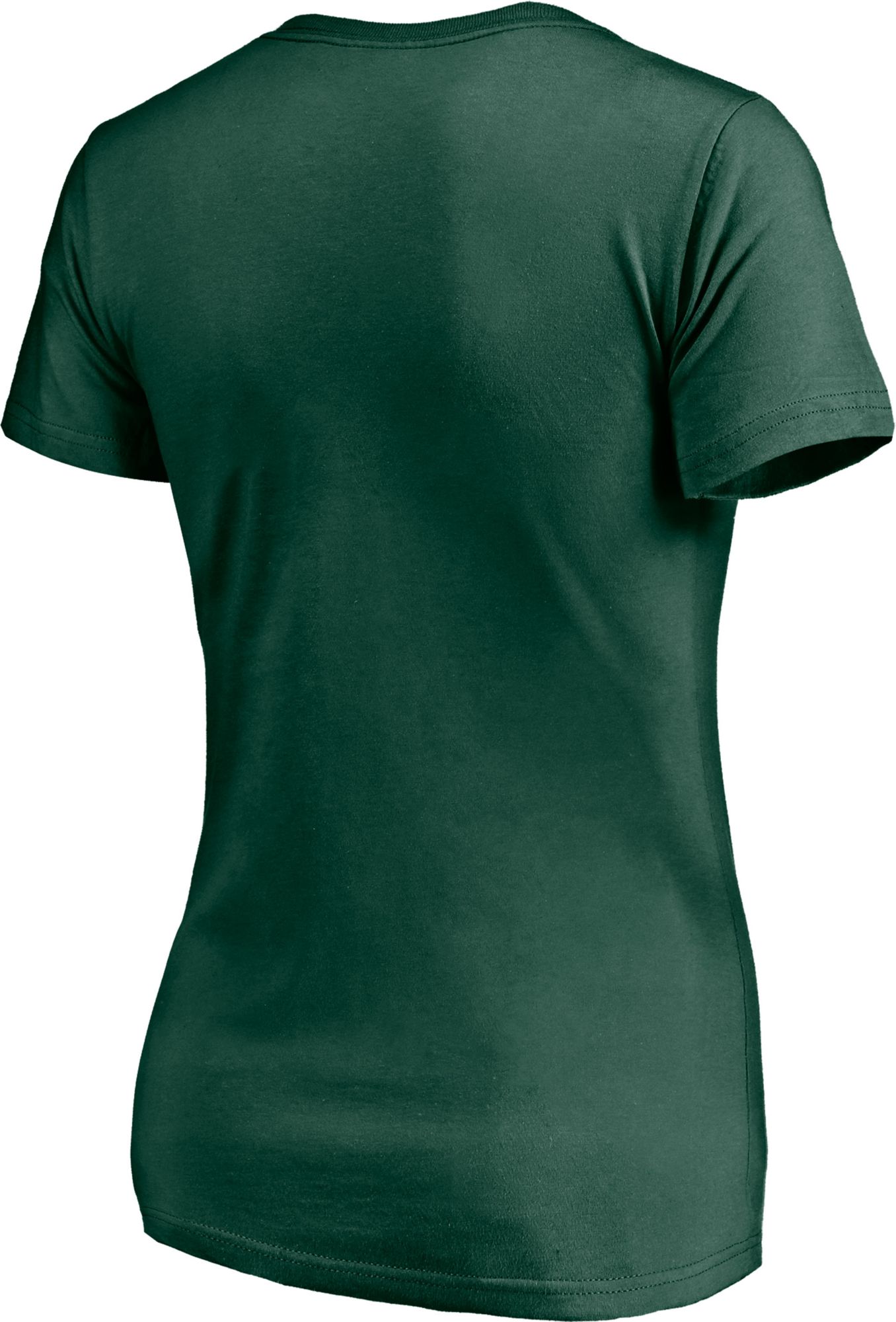 NCAA Women's Miami Hurricanes Green V-Neck T-Shirt product image