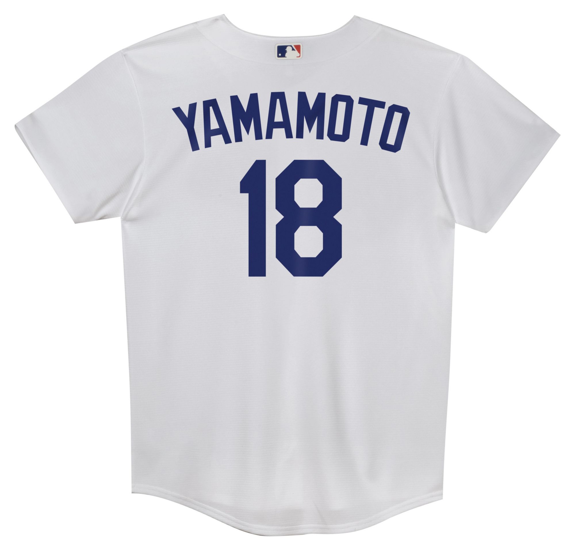 Outerstuff Boys' Los Angeles Dodgers White Yoshinobu Yamamoto #18 Home Baseline Jersey product image