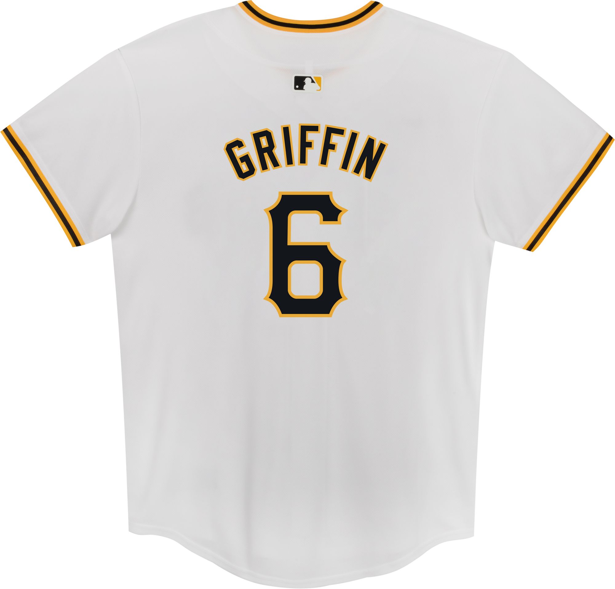MLB Team Apparel Little Kids' Pittsburgh Pirates Konnor Griffin #6 Home White Replica Jersey product image