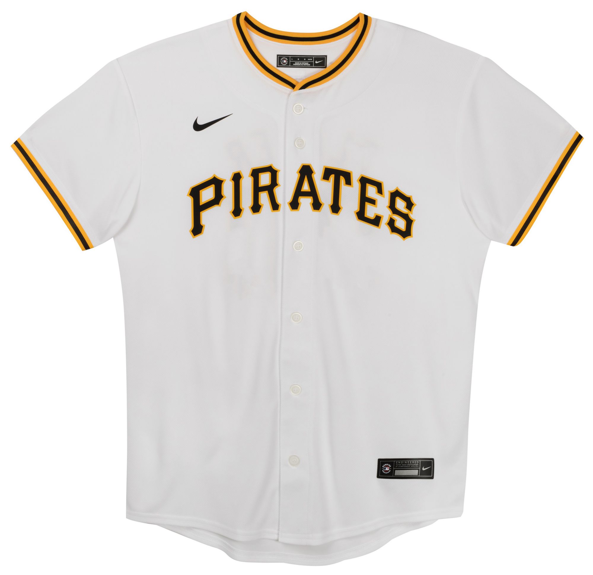 Nike Boys' Pittsburgh Pirates White Paul Skenes #30 Home Game Jersey product image