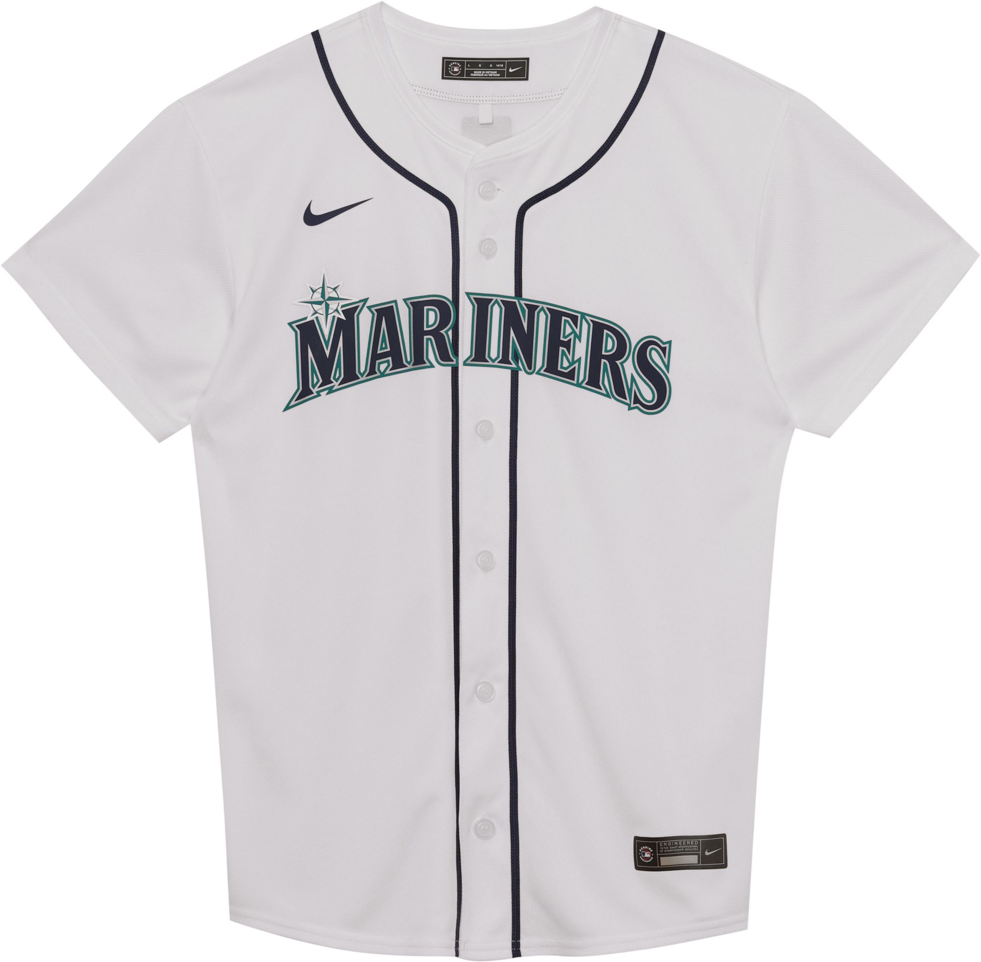 Nike Boys' Seattle Mariners White Kyle Raleigh #29 Home Game Jersey product image
