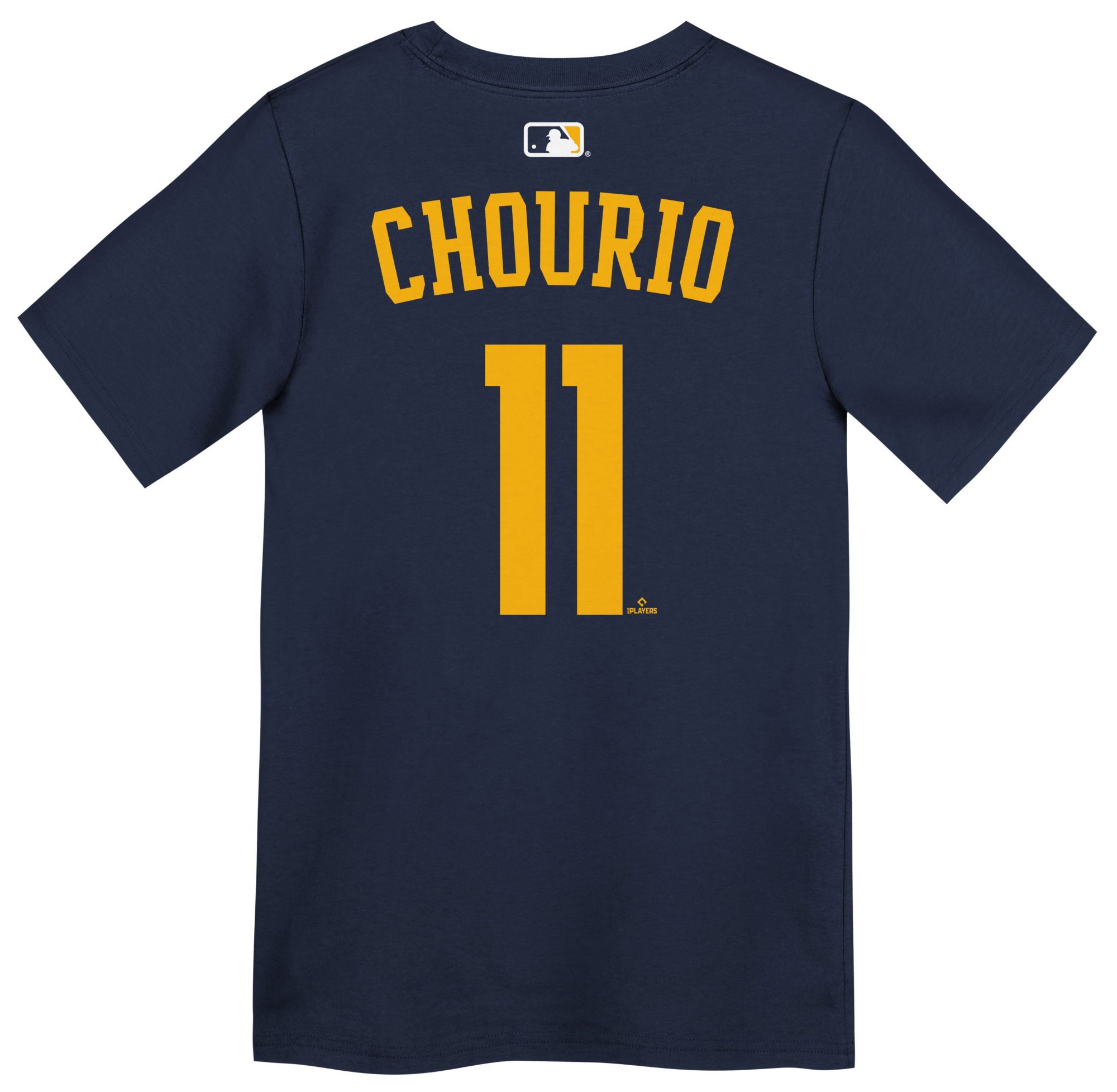 Nike Boys' Milwaukee Brewers Navy Jackson Chourio #11 Home T-Shirt product image