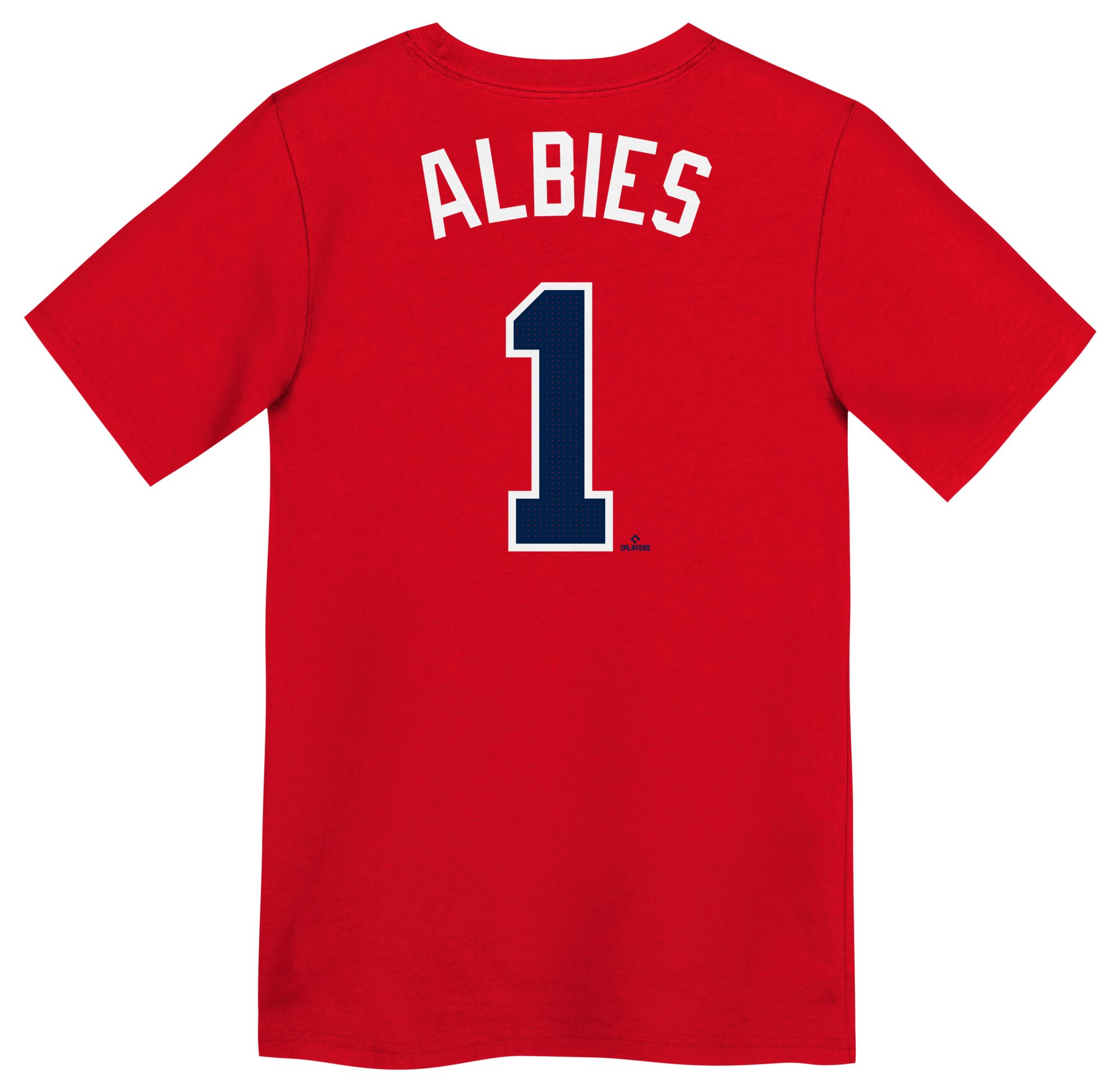 Nike Little Kids Atlanta Braves Ozzie Albies #1 Red T-Shirt product image