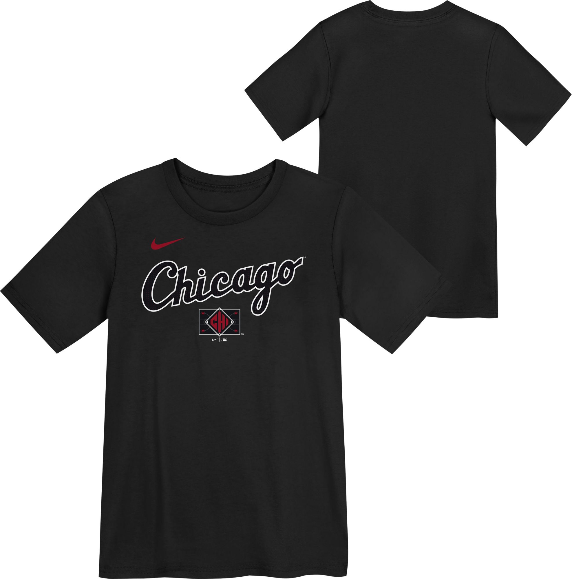 Nike Boys' Chicago White Sox City Connect Wordmark Black T-Shirt product image