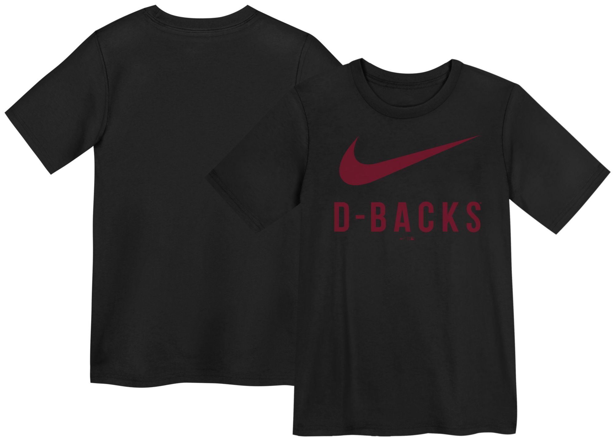 Nike Little Kids' Arizona Diamondbacks Black Swish Cotton T-Shirt product image
