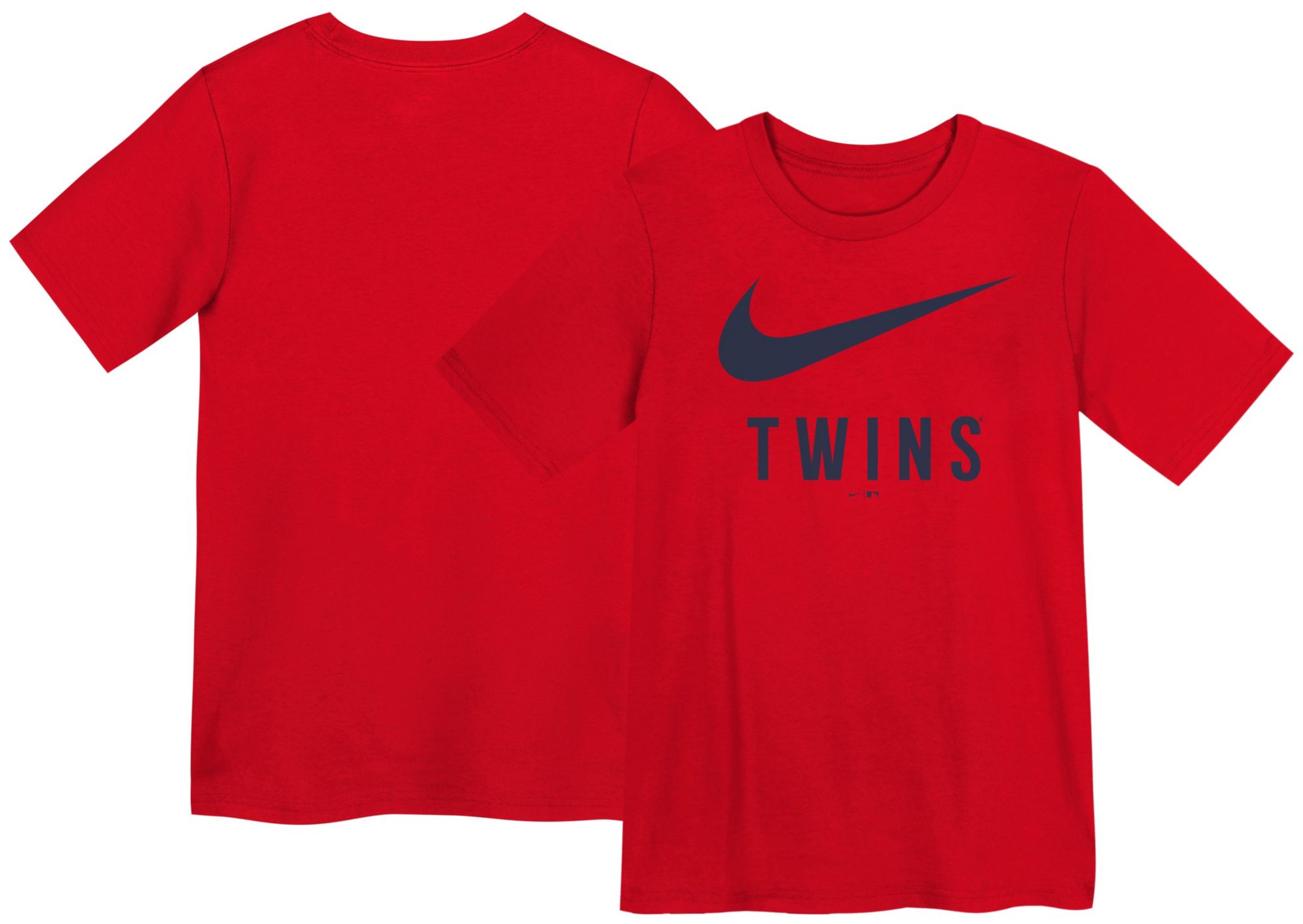 Nike Little Kids' Minnesota Twins Red Swish Cotton T-Shirt product image