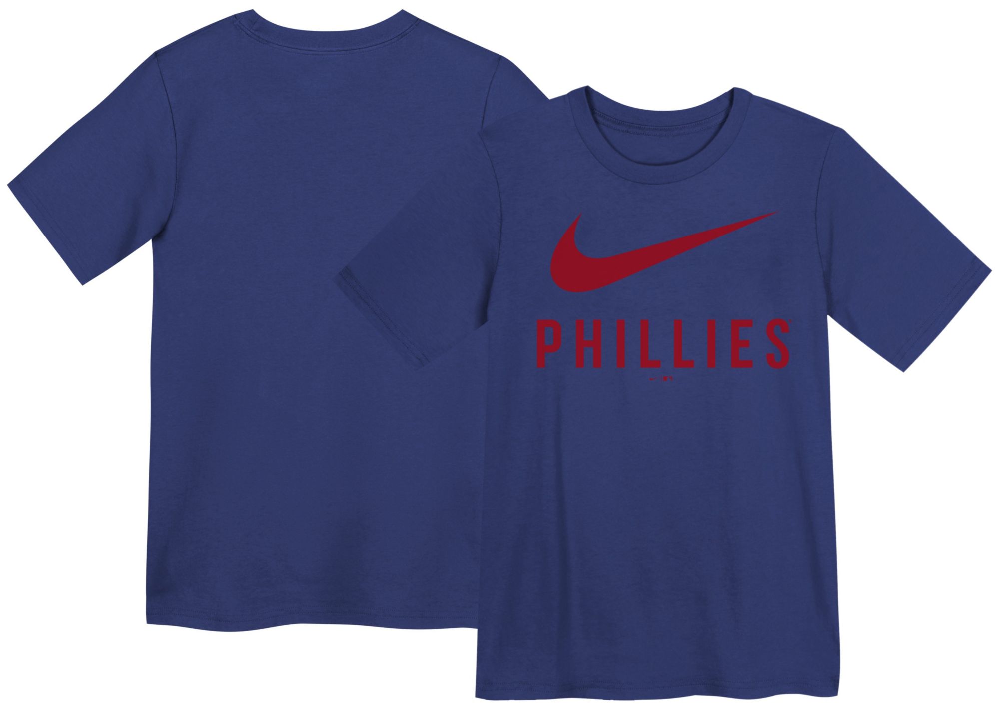Nike Little Kids' Philadelphia Phillies Blue Swish Cotton T-Shirt product image
