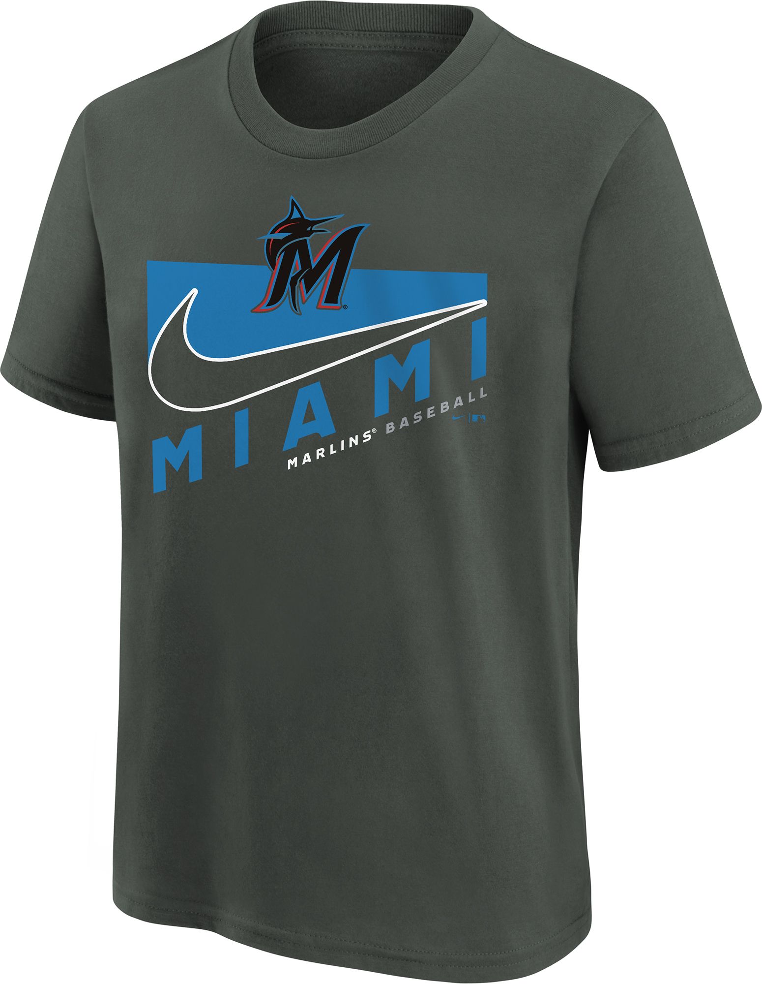 MLB Little Kids' Miami Marlins Dark Gray Short Sleeve T-Shirt product image