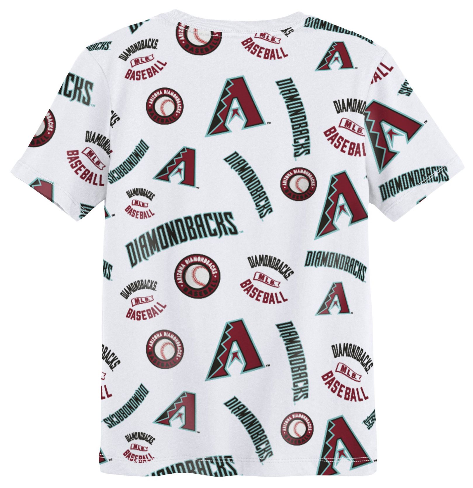 MLB Team Apparel Boys' Arizona Diamondbacks White Run Down T-Shirt product image