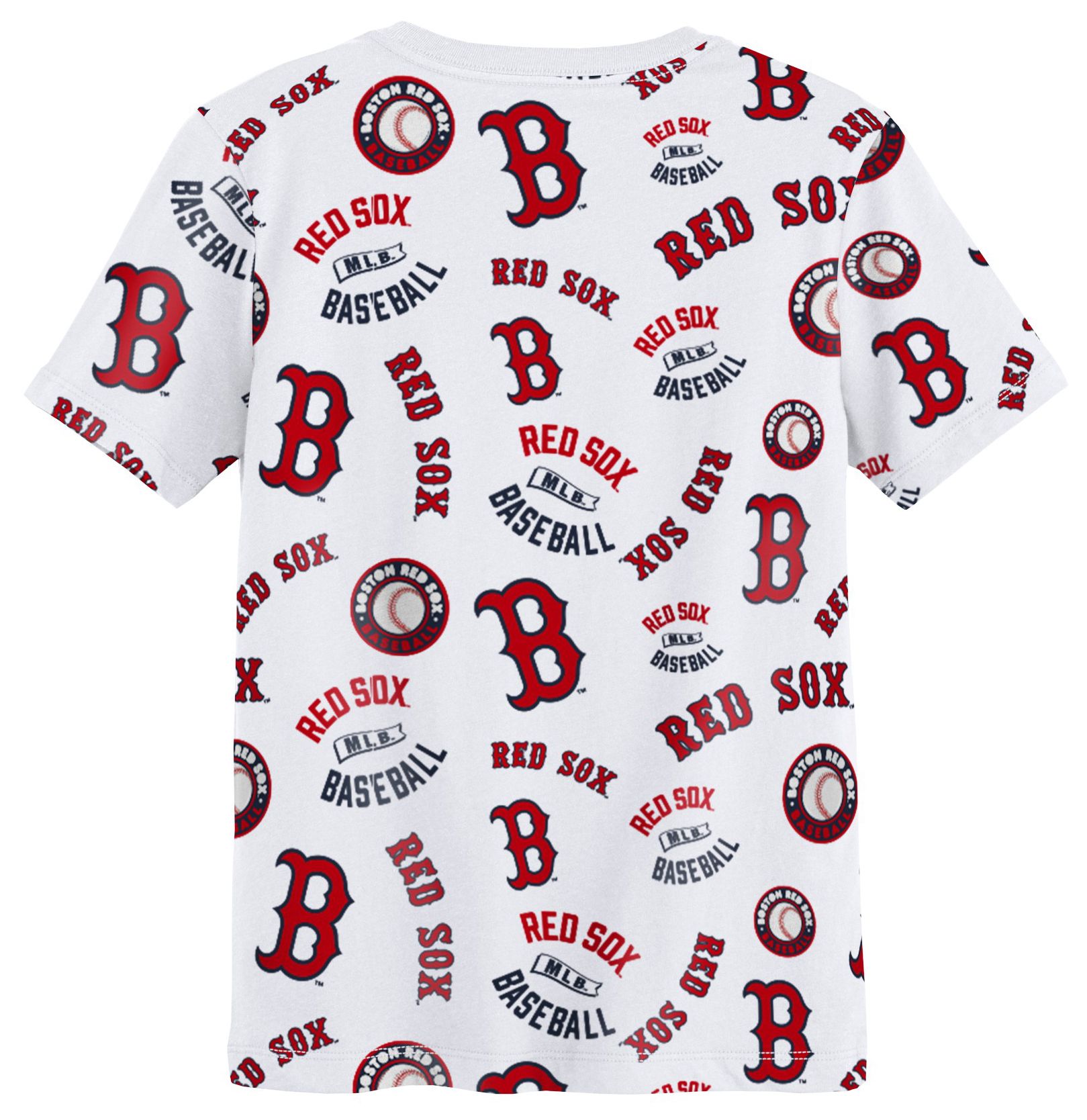 MLB Team Apparel Boys' Boston Red Sox White Run Down T-Shirt product image