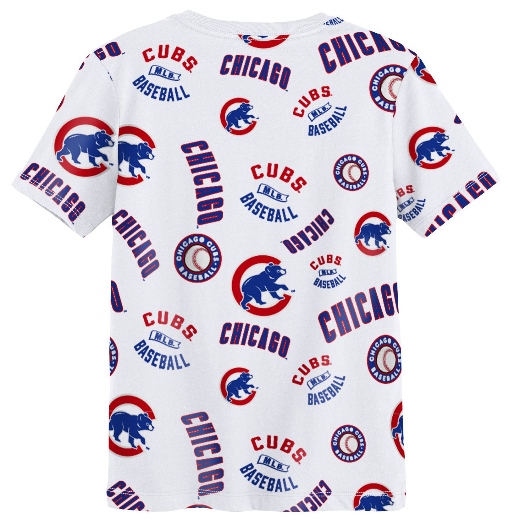 MLB Team Apparel Boys' Chicago Cubs White Run Down T-Shirt product image