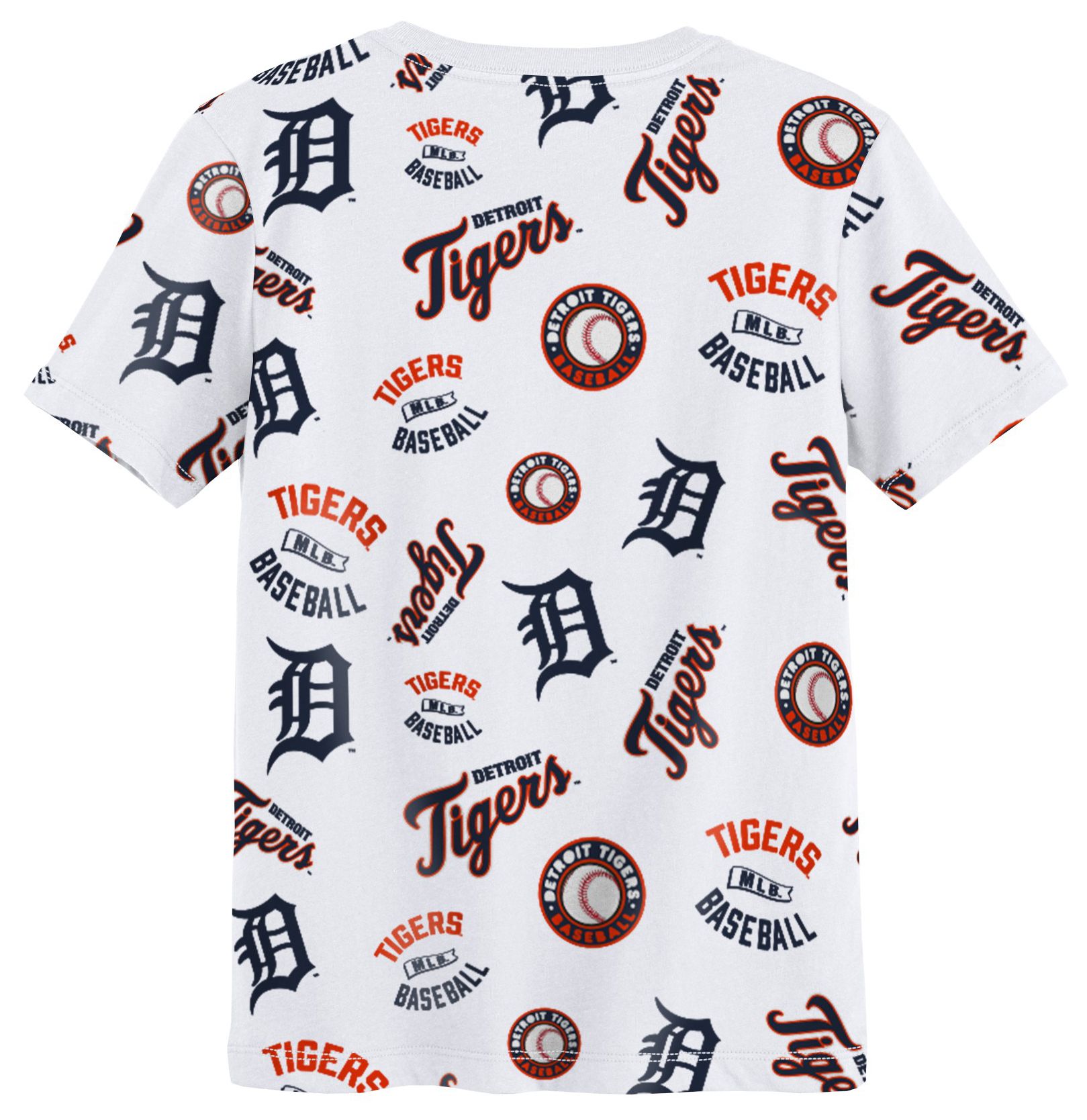 MLB Team Apparel Boys' Detroit Tigers White Run Down T-Shirt product image