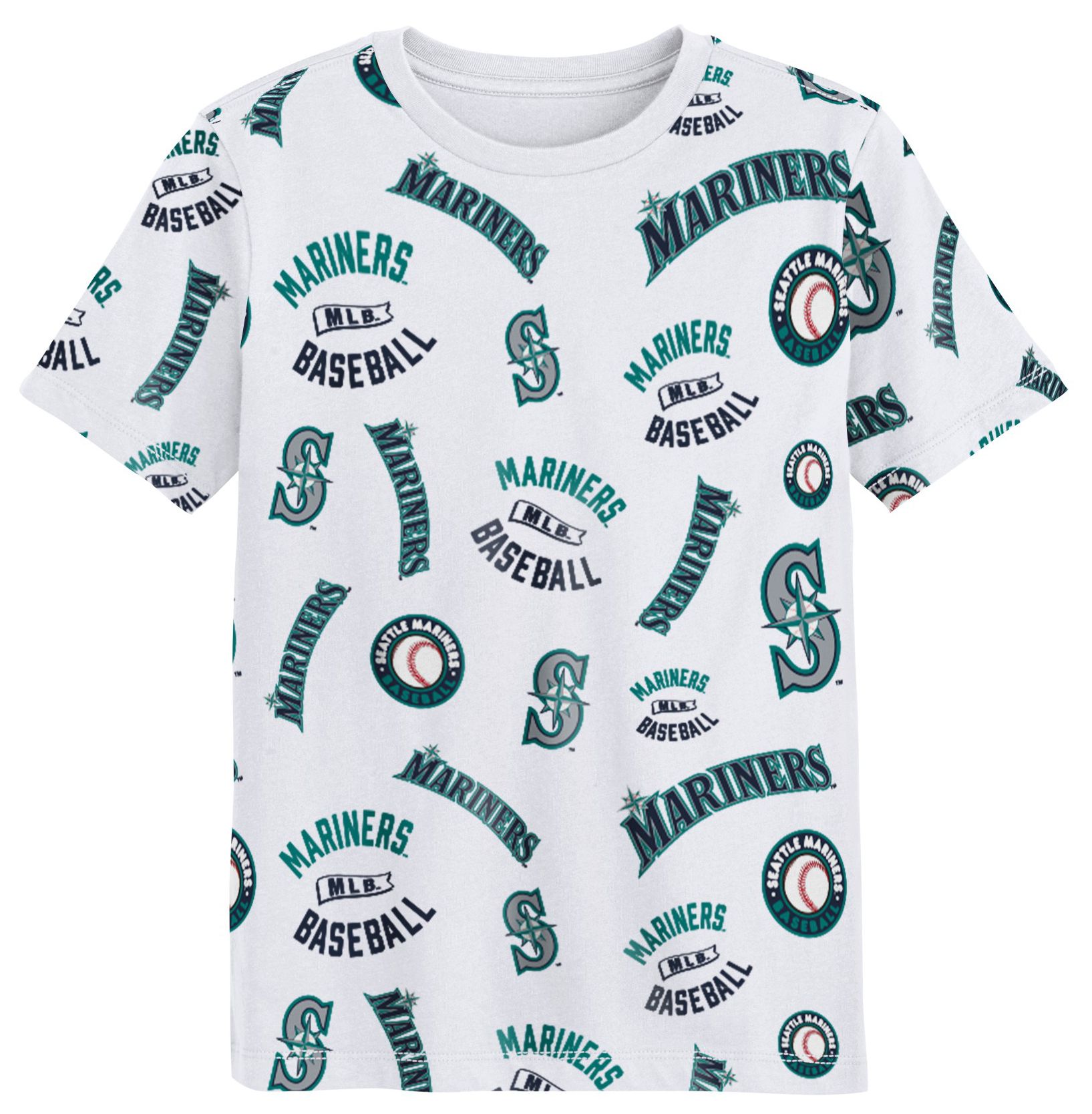 MLB Team Apparel Boys' Seattle Mariners White XXX product image
