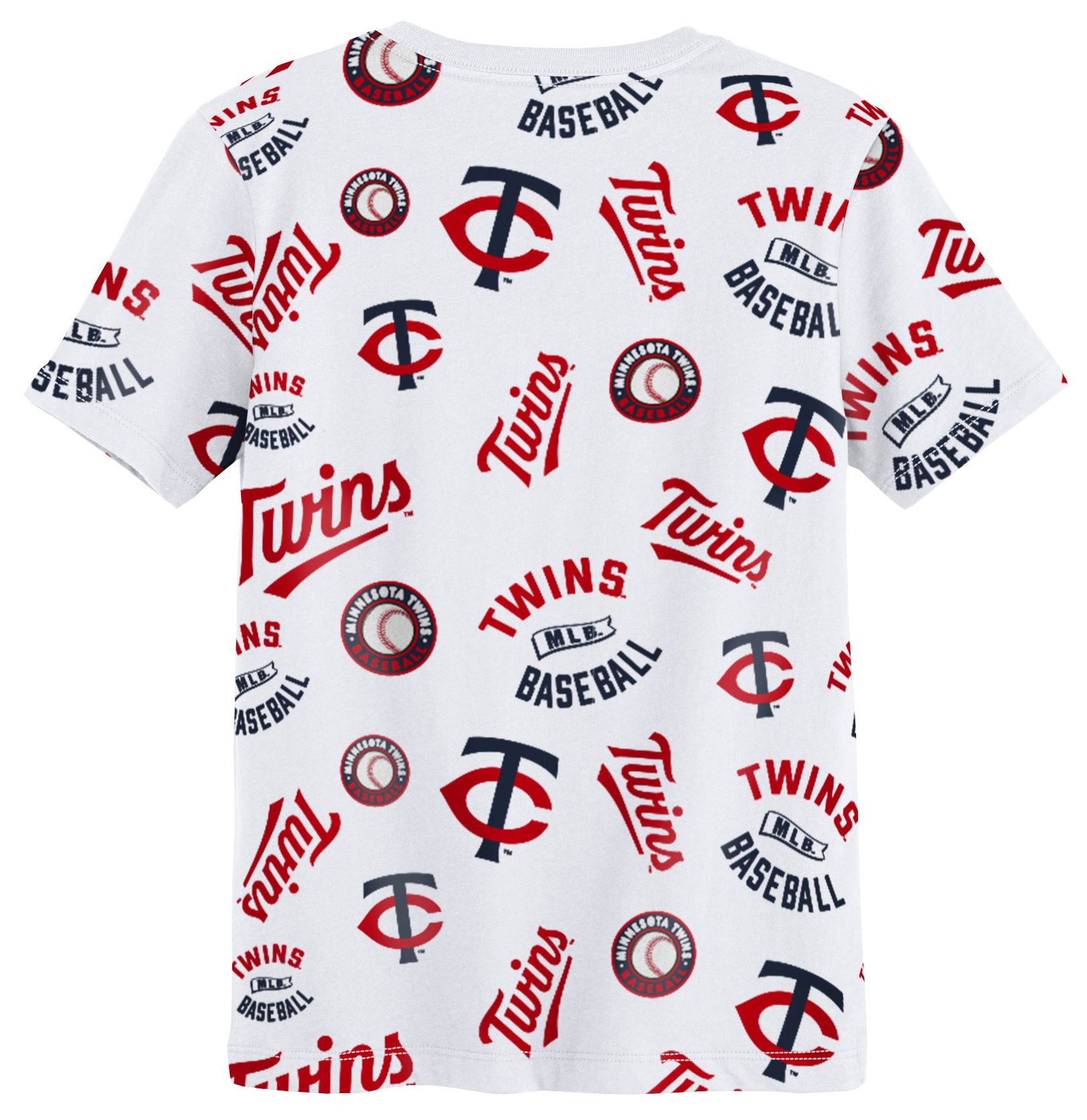 MLB Team Apparel Boys' Minnesota Twins White Run Down T-Shirt product image