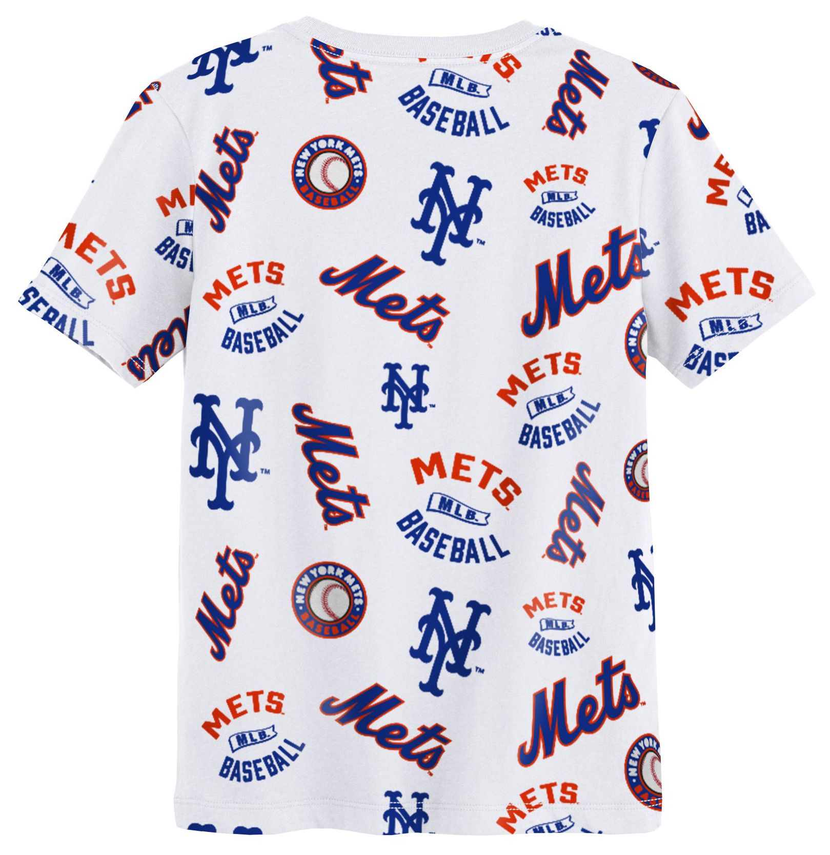 MLB Team Apparel Boys' New York Mets White Run Down T-Shirt product image