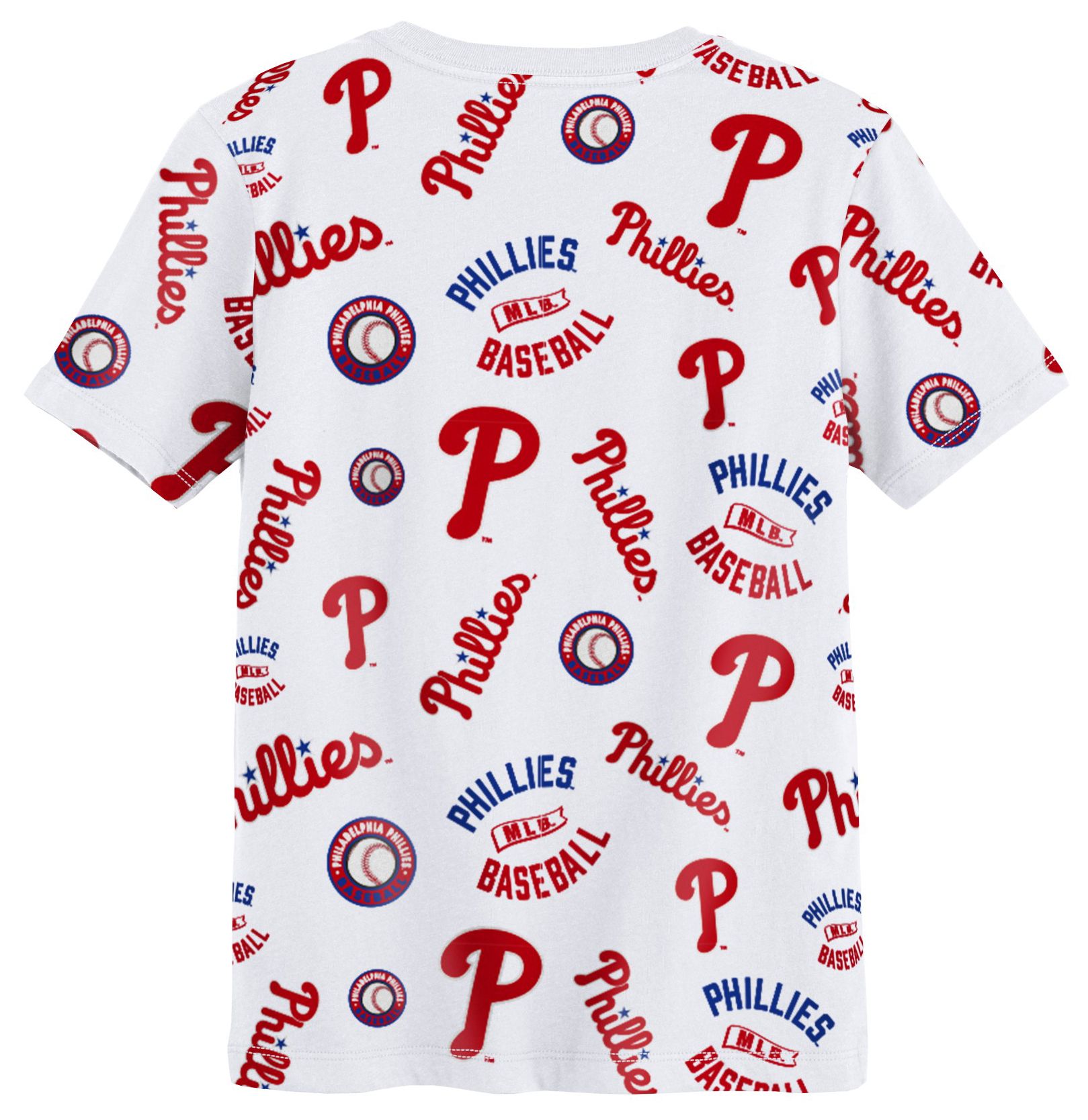 MLB Team Apparel Boys' Philadelphia Phillies White Run Down T-Shirt product image