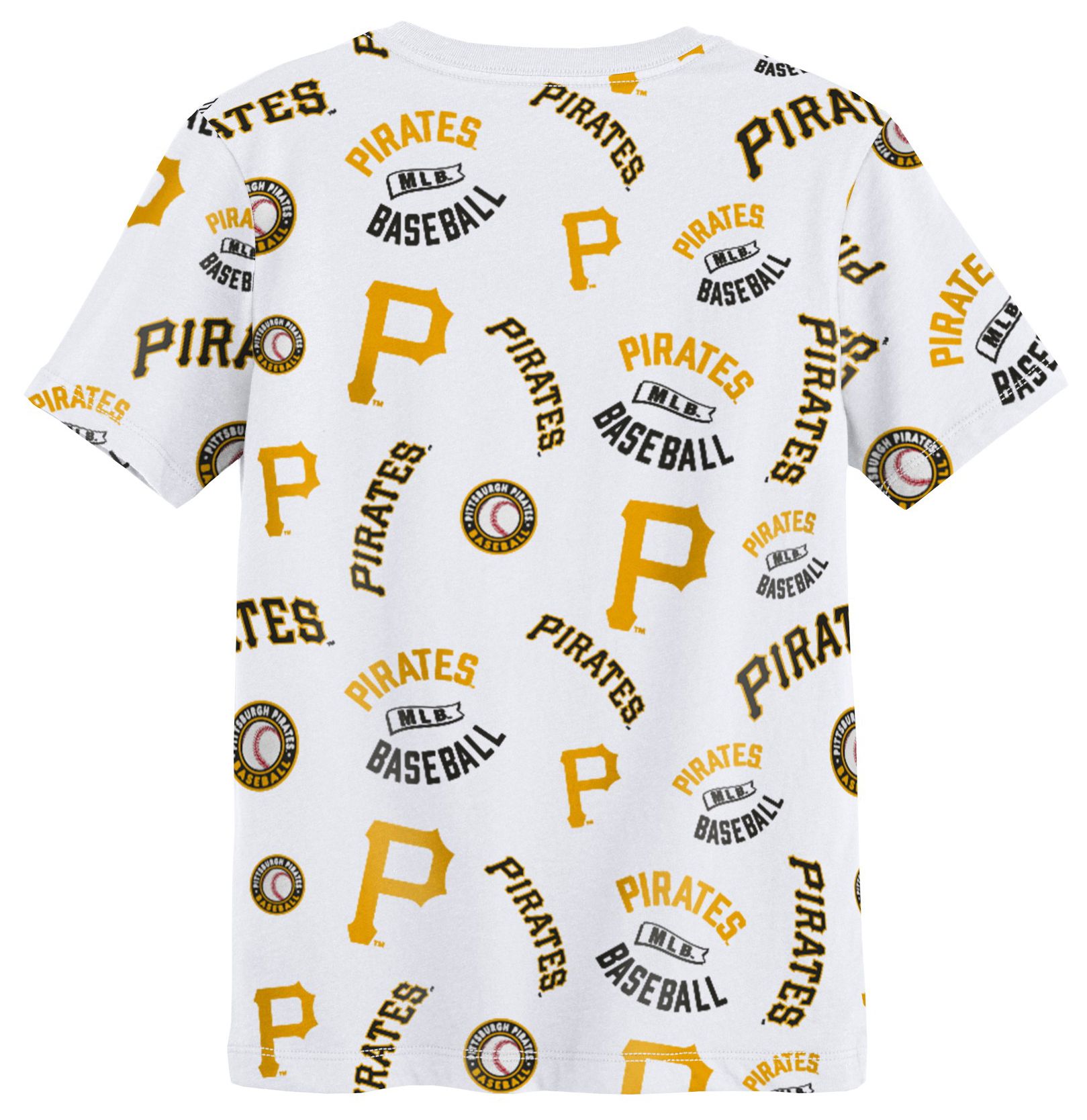MLB Team Apparel Boys' Pittsburgh Pirates White Run Down T-Shirt product image
