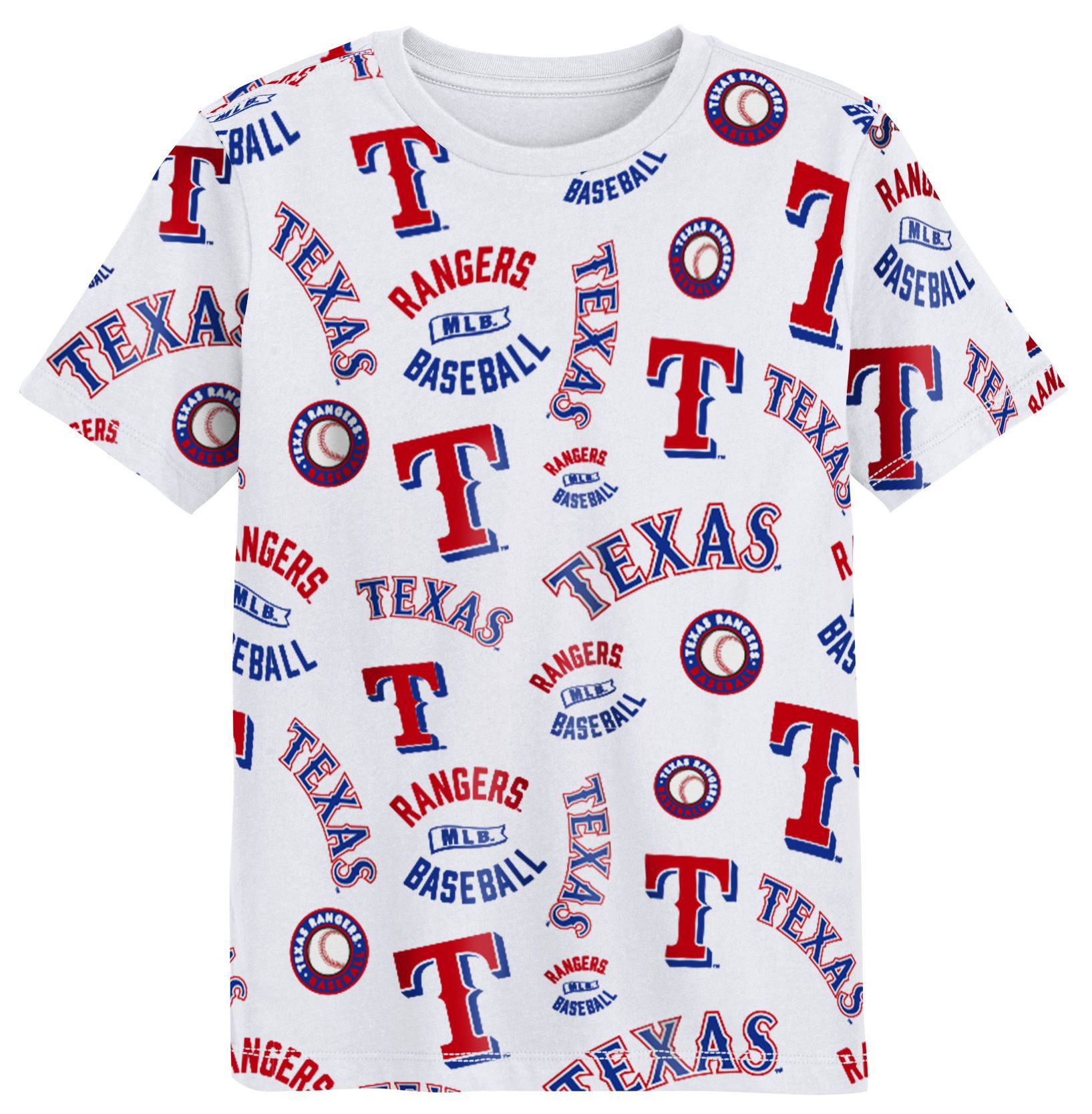 MLB Team Apparel Boys' Texas Rangers White XXX product image