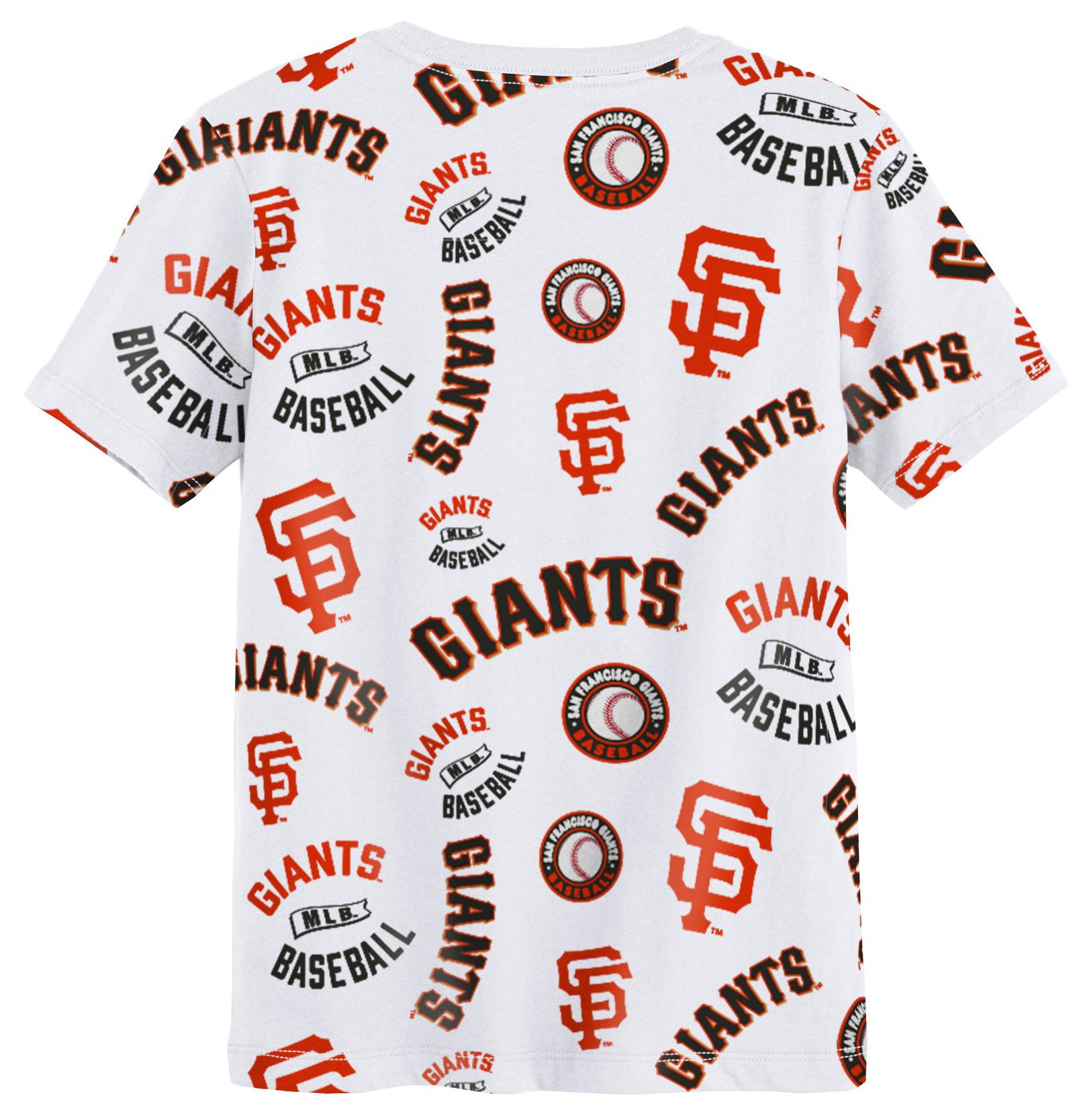 MLB Team Apparel Boys' San Francisco Giants White Run Down T-Shirt product image