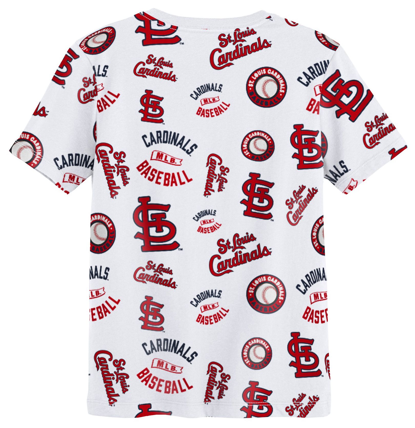 MLB Team Apparel Boys' St. Louis Cardinals White Run Down T-Shirt product image
