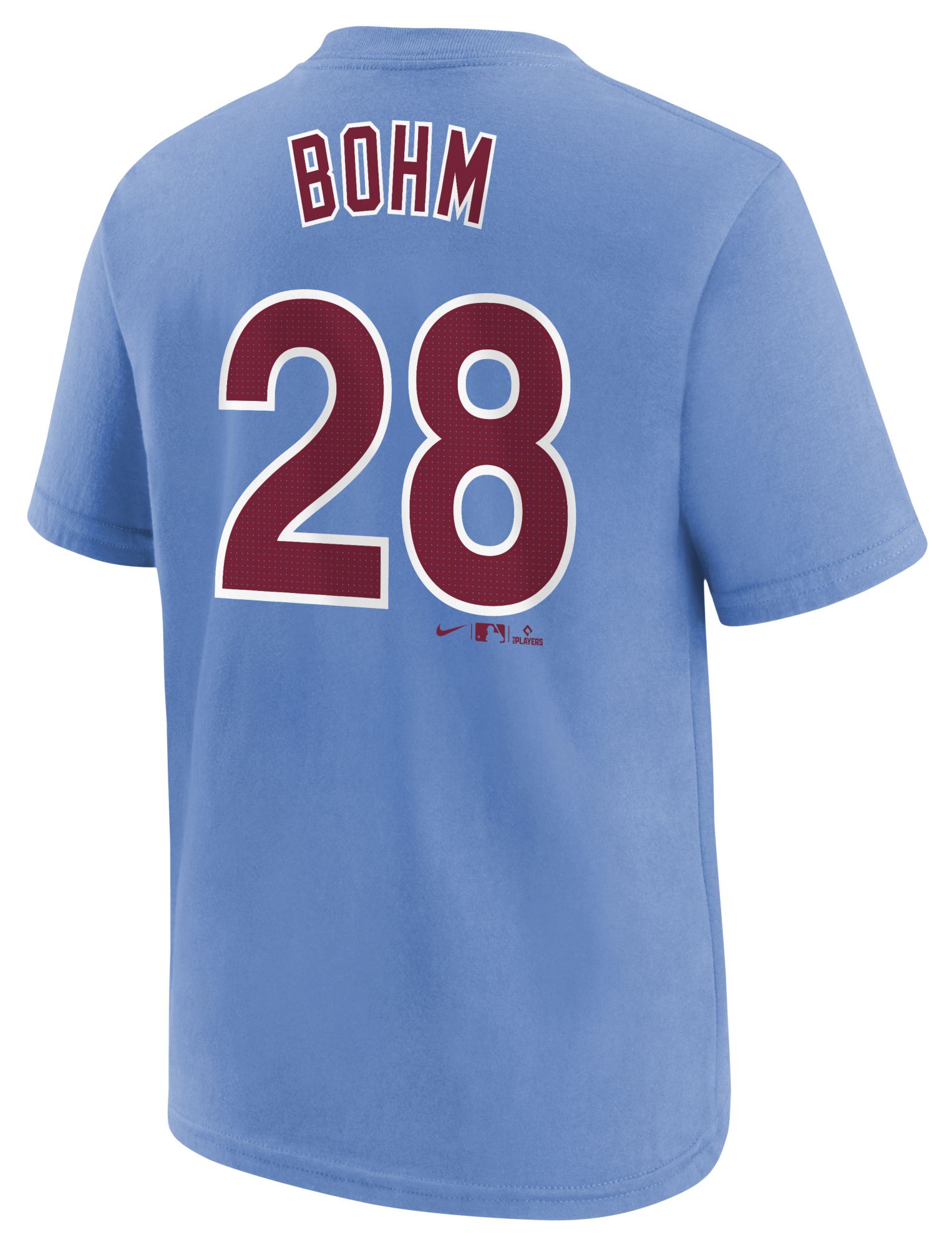Nike Youth Philadelphia Phillies Alec Bohm #28 Blue T-Shirt product image