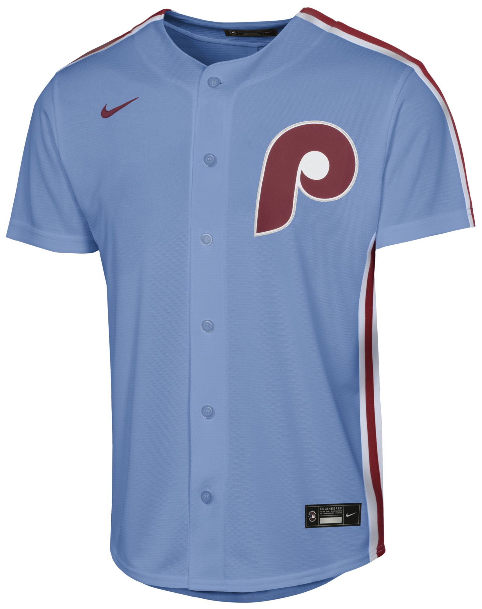 Nike Youth Philadelphia Phillies Blue Kyle Schwarber #12 Baseline Alternate Jersey product image