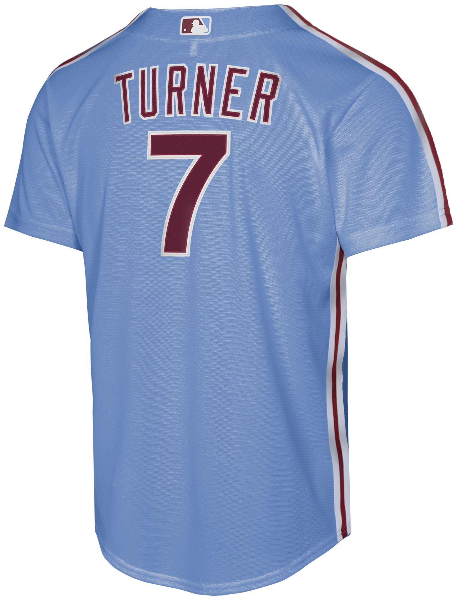 Nike Youth Philadelphia Phillies Trea Turner #7 Blue Alternate Replica Jersey product image