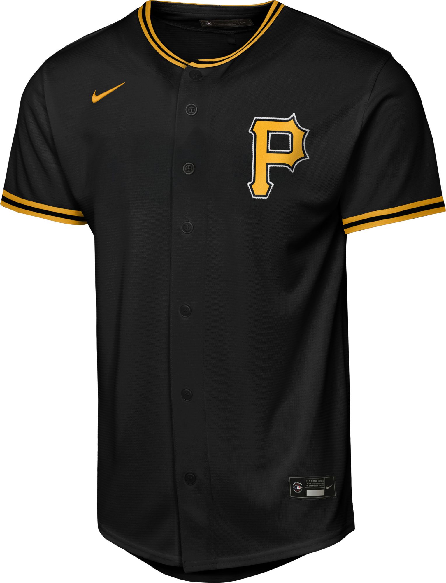 Nike Youth Pittsburgh Pirates Black Paul Skenes #30 Baseline Alternate Replica Jersey product image