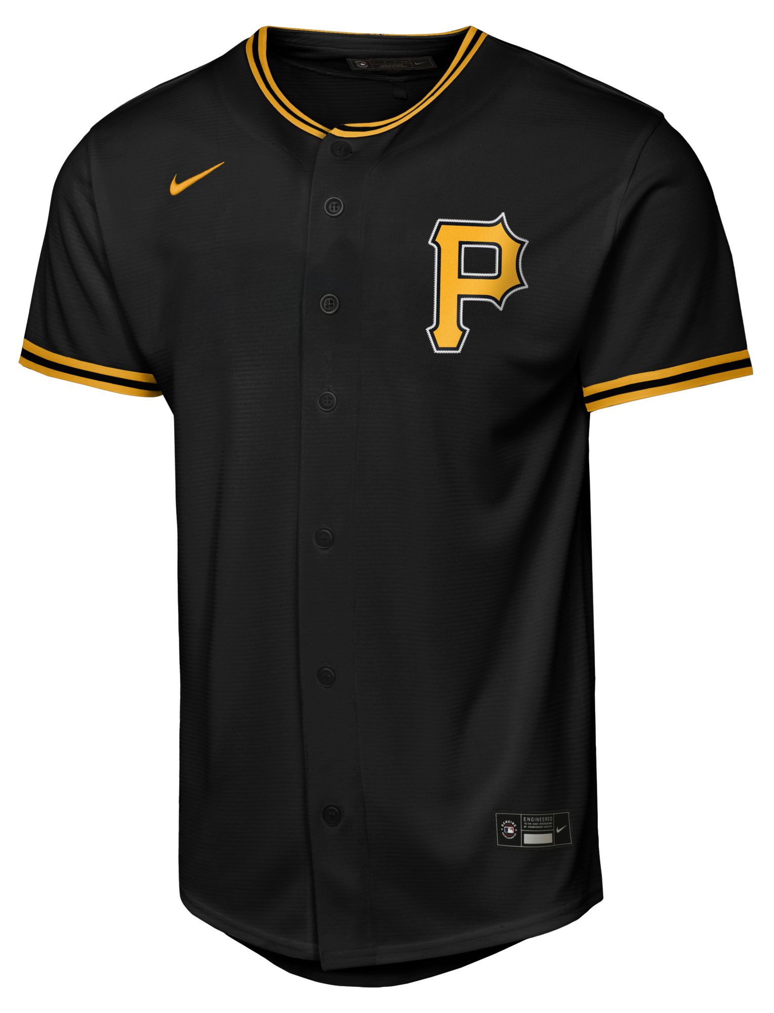 Nike Youth Pittsburgh Pirates Black Paul Skenes #30 Baseline Alternate Replica Jersey product image