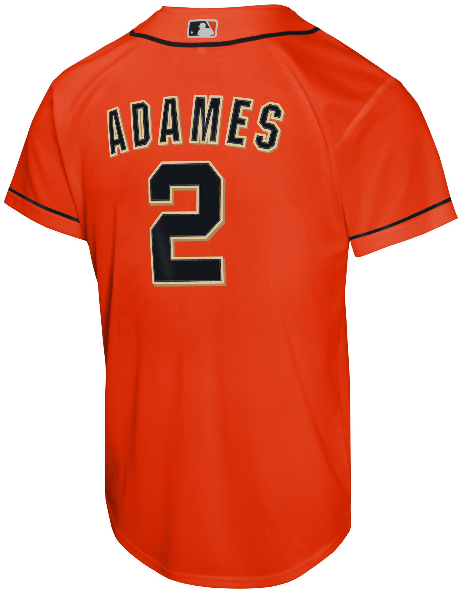 Nike Youth San Francisco Giants Willy Adames #2 Orange Alternate Replica Jersey product image