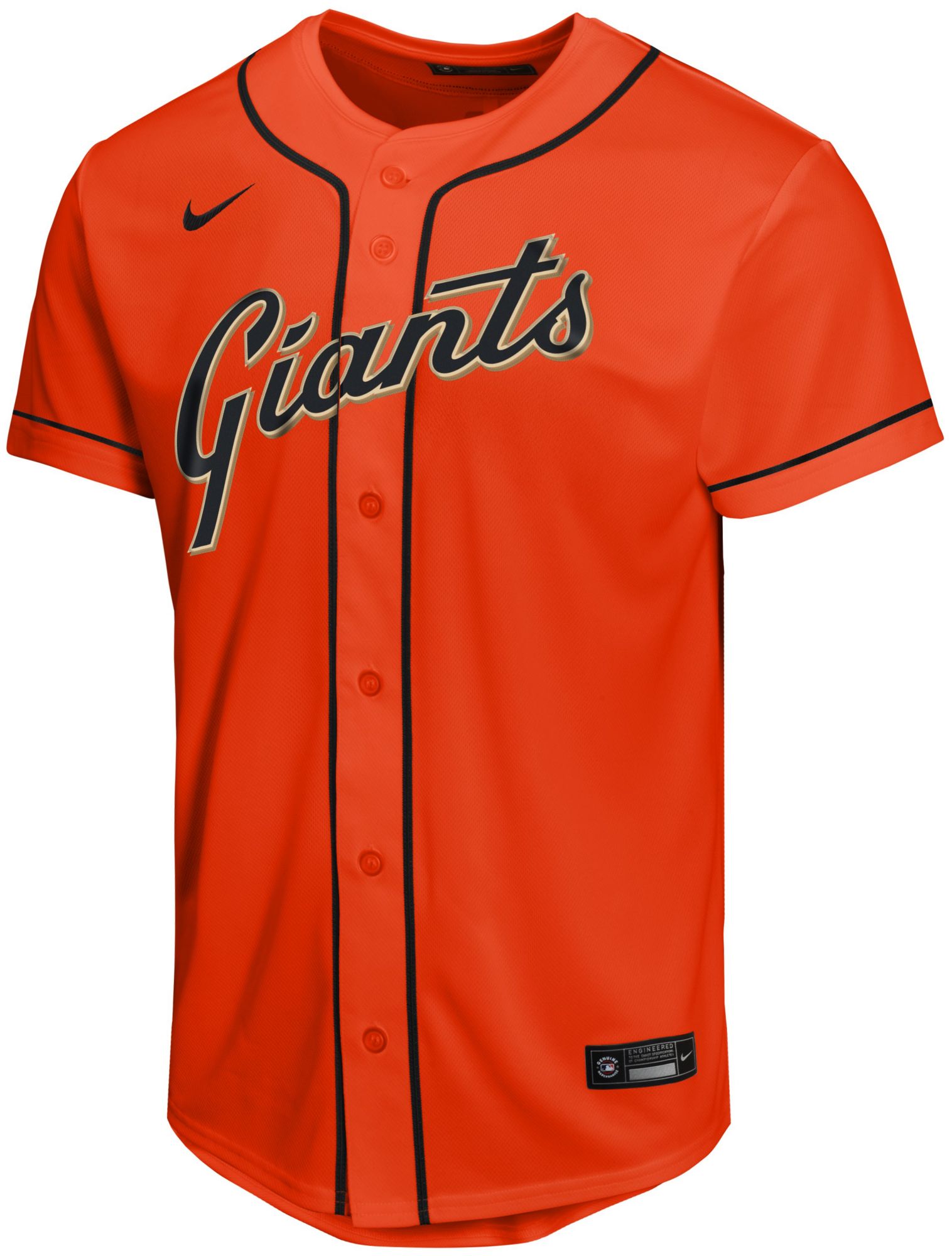 Nike Youth San Francisco Giants Willy Adames #2 Orange Alternate Replica Jersey product image