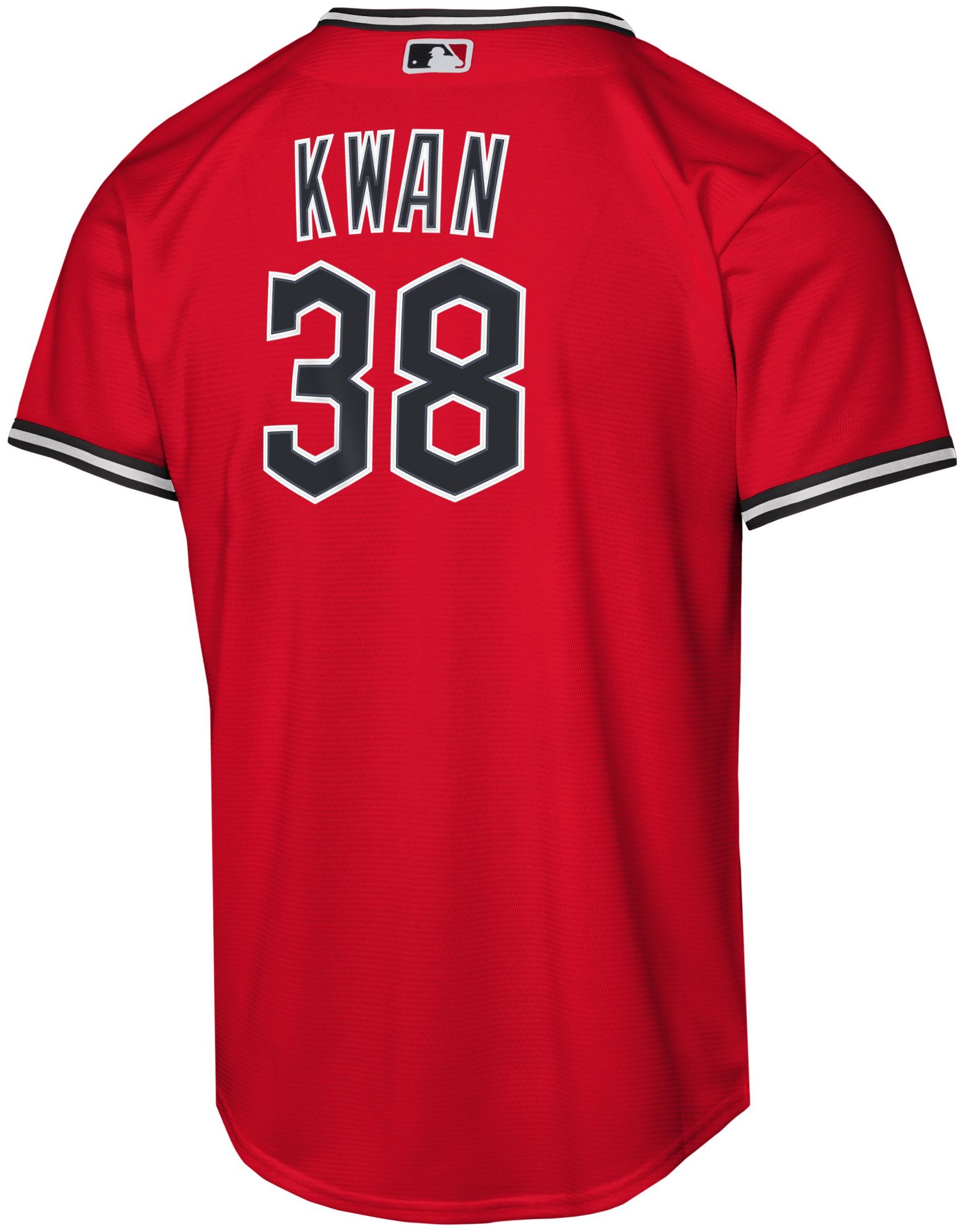 Nike Youth Cleveland Guardians Steven Kwan #38 Red Alternate 2 Replica Jersey product image